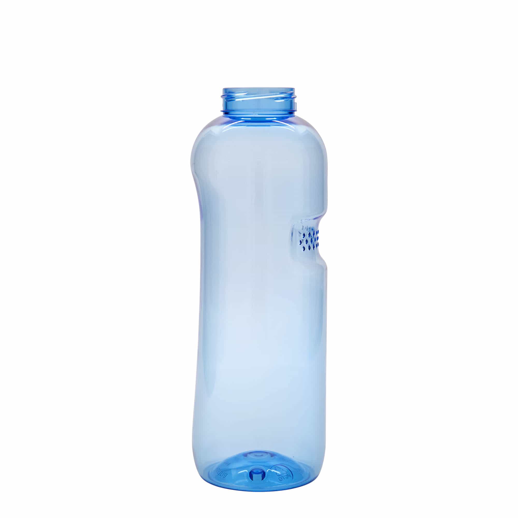 Botella de agua de PET 'Kavodrink' de 1000 ml, plástico, azul Botella de agua de PET 'Kavodrink' de 1000 ml, plástico, azul