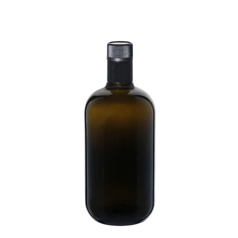 Aceitera/vinagrera 'Biolio' de 750 ml, vidrio, verde antiguo, boca: DOP