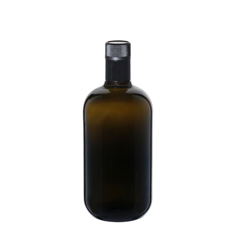 Botella de vinagre/aceite 'Biolio' de 750 ml, vidrio, verde antiguo, boca: DOP