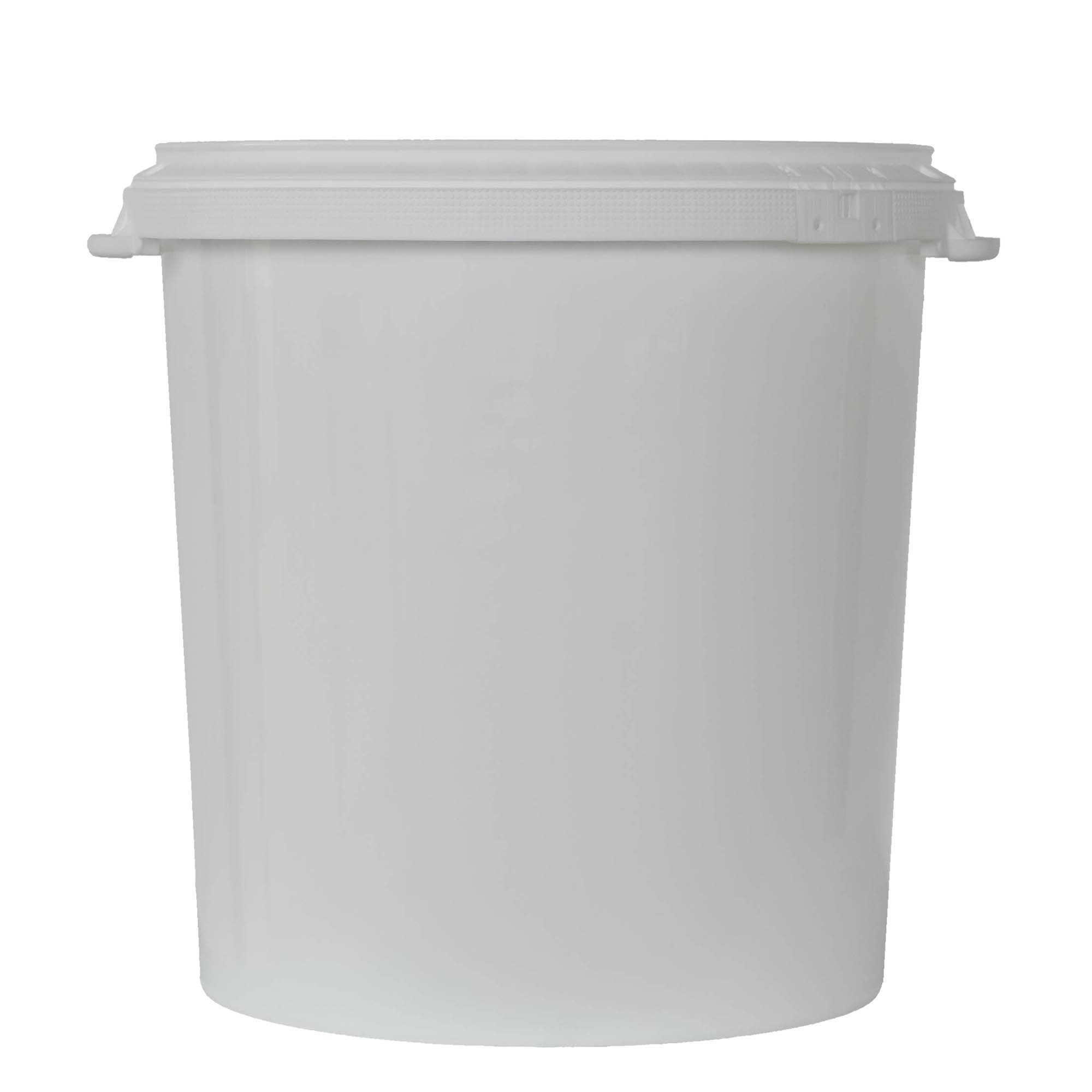 Cubo de 30 l, plástico PP, blanco