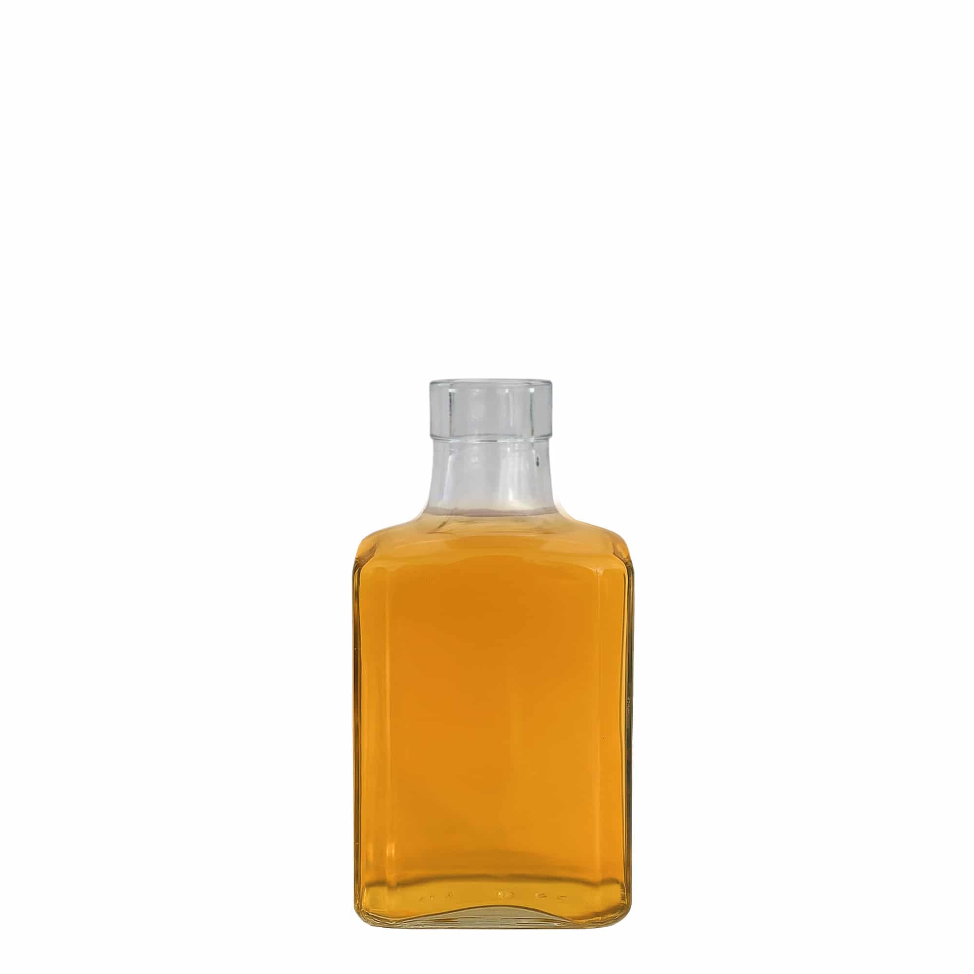 Botella de cristal de 250 ml 'Decanter Quadro Oberband', cuadrada, boca: corcho