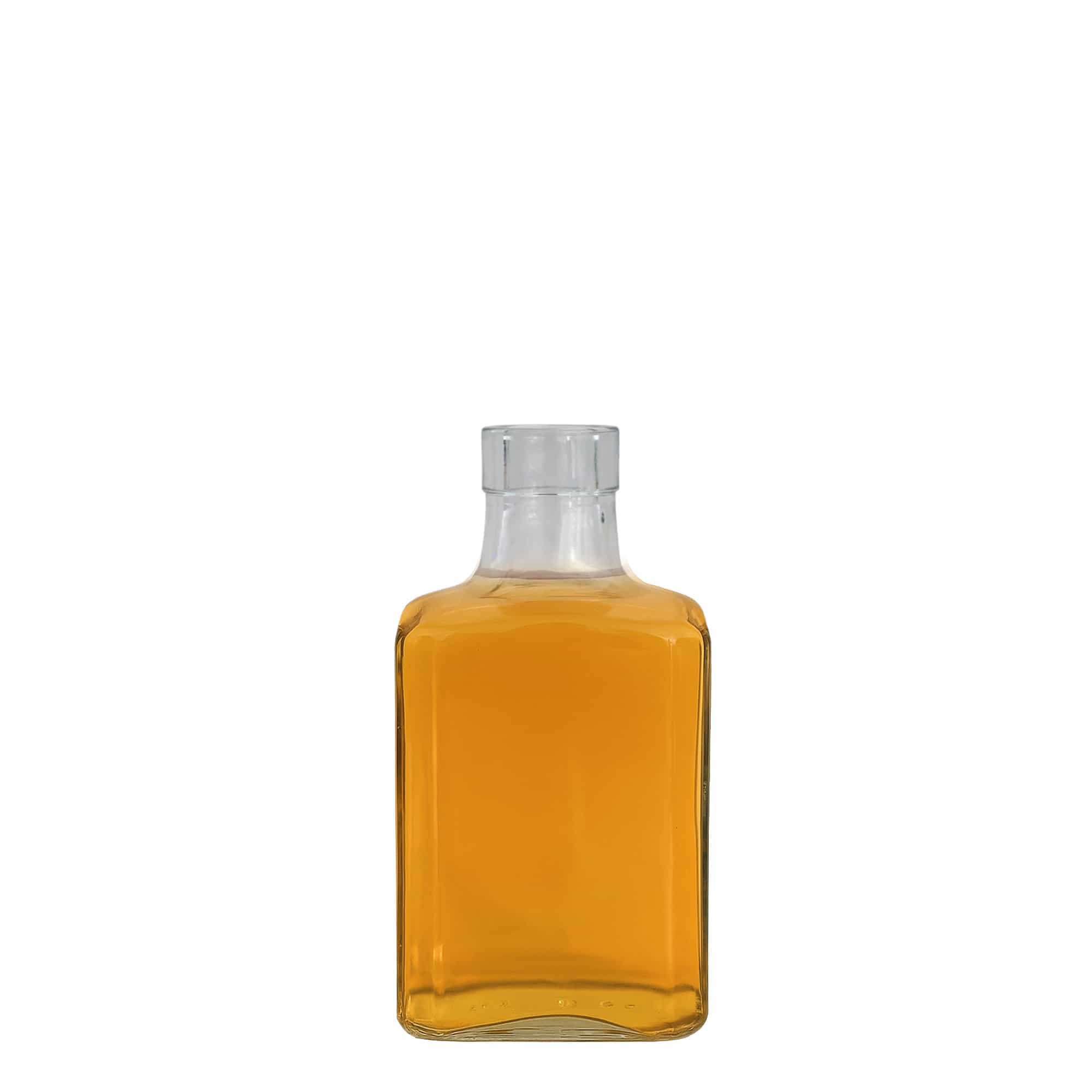 Botella de cristal de 250 ml 'Decanter Quadro Oberband', cuadrada, boca: corcho