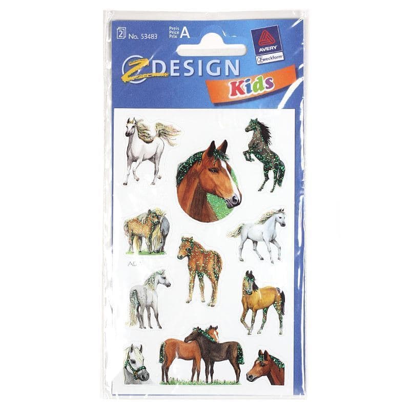 Pegatinas Zweckform 'Caballos', papel, multicolor Pegatinas Zweckform 'Caballos', papel, multicolor