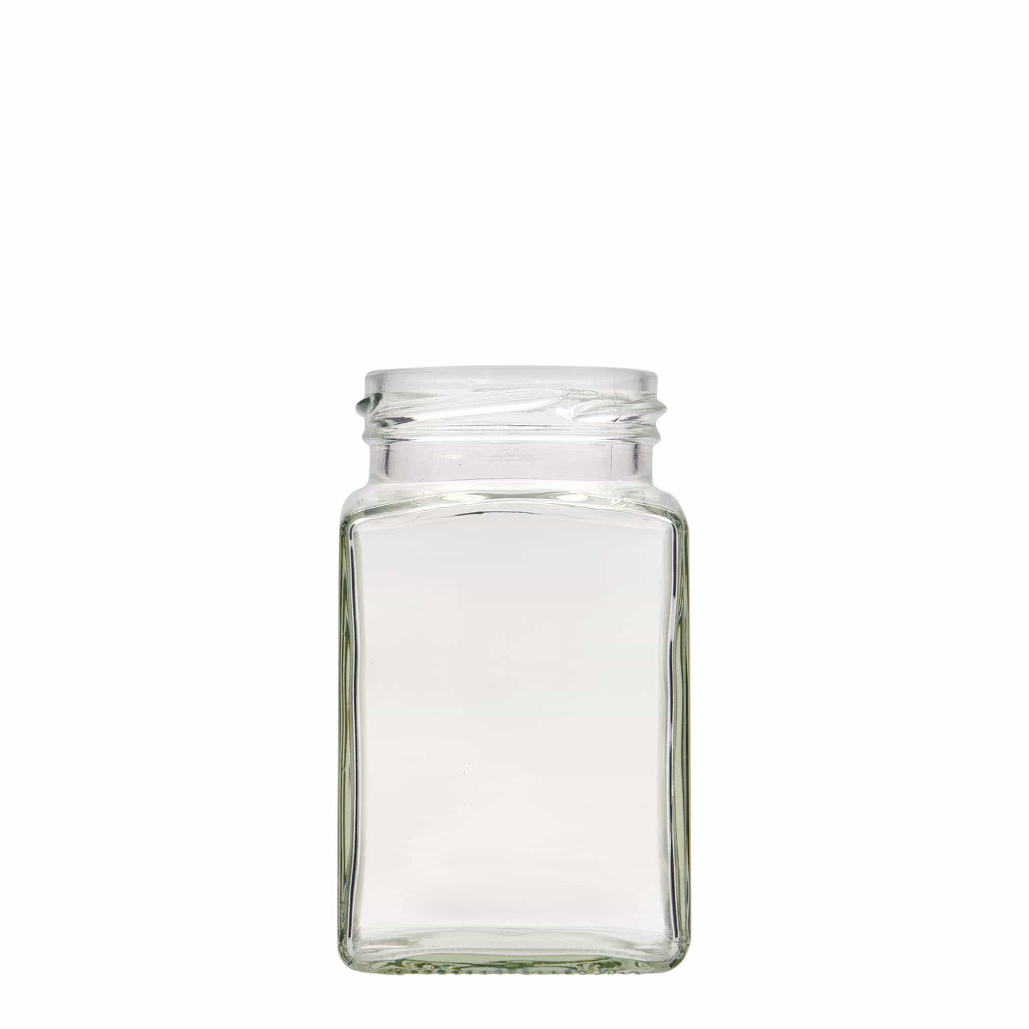 Tarro cuadrado de 260 ml, boca: Twist-Off (TO 58) Tarro cuadrado de 260 ml, boca: Twist-Off (TO 58)