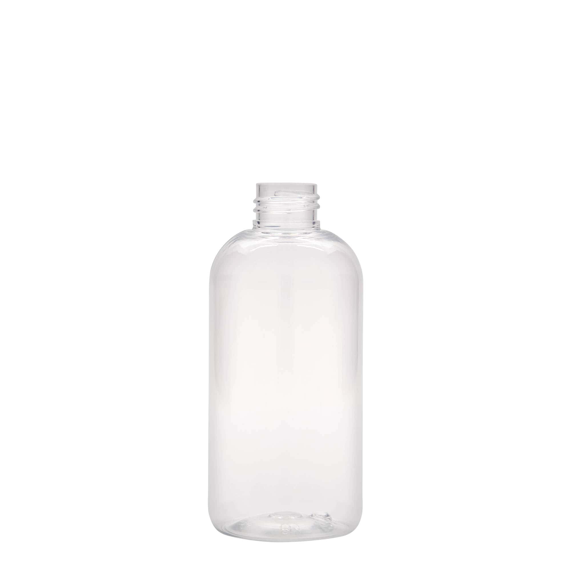 Botella PET de 200 ml 'Boston', plástico, boca: 24/410