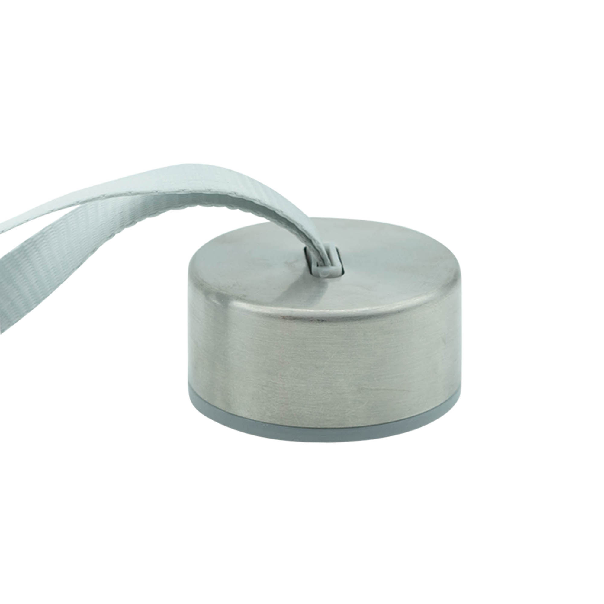 Tapón roscado 'Perseus' con banda, metal, plateado