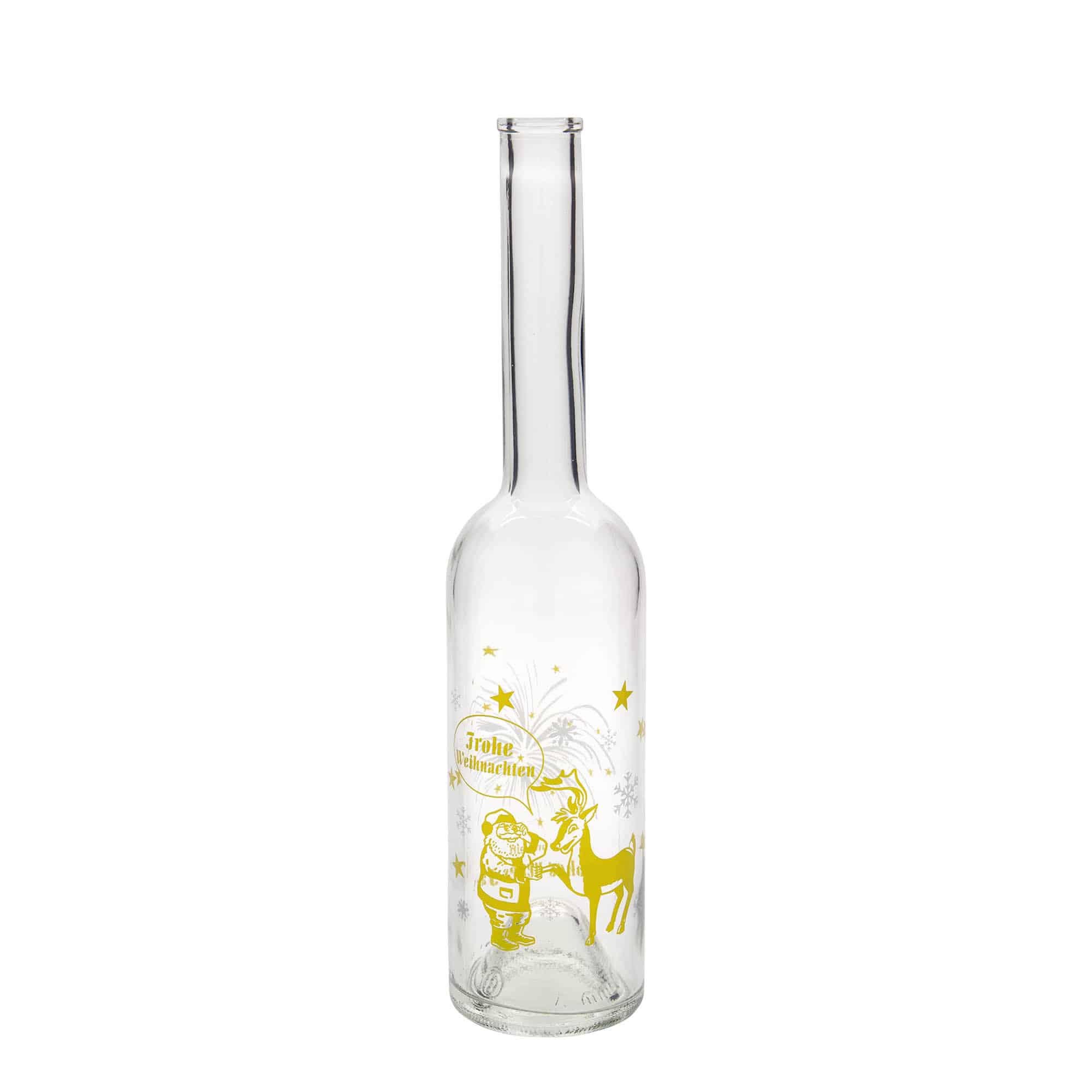 Botella de cristal de 500 ml 'Ópera', motivo: fuegos artificiales, boca: corcho