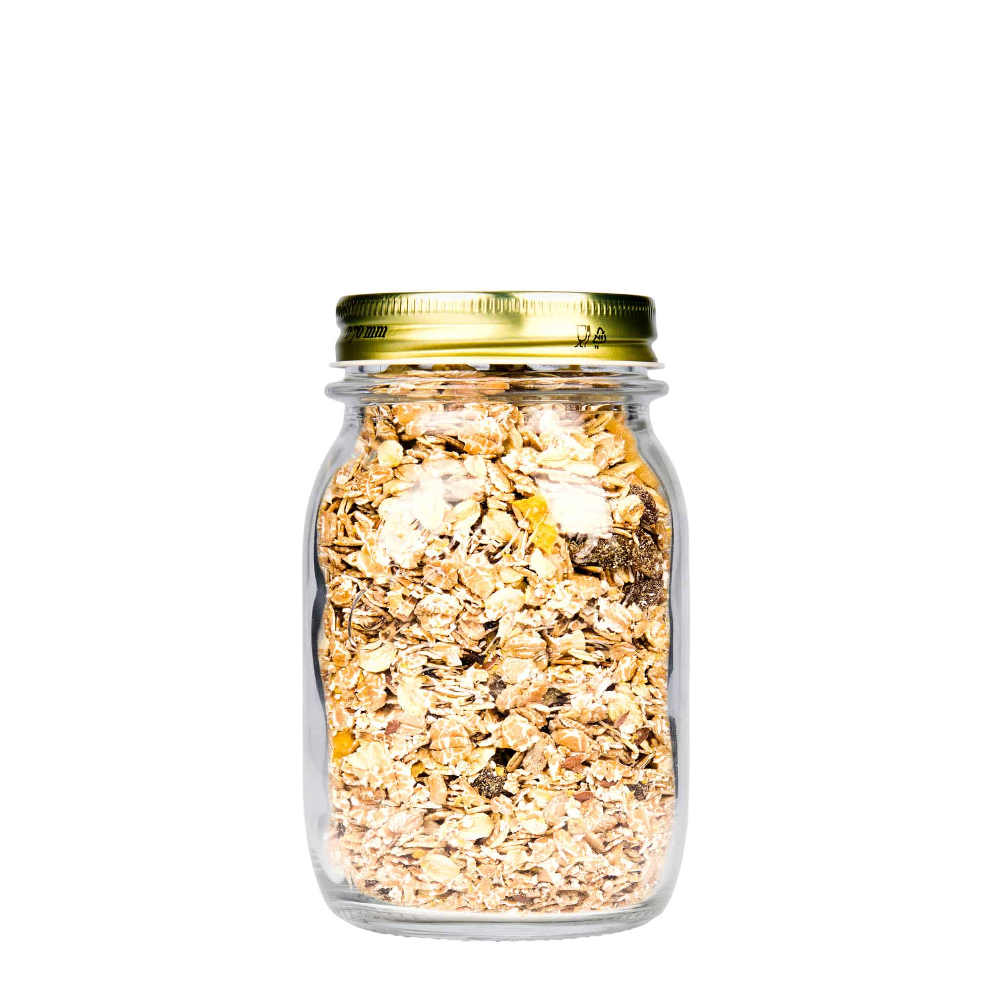 500 ml frasco de vidrio 'Quattro Stagioni', boca: cierre de rosca 500 ml frasco de vidrio 'Quattro Stagioni', boca: cierre de rosca