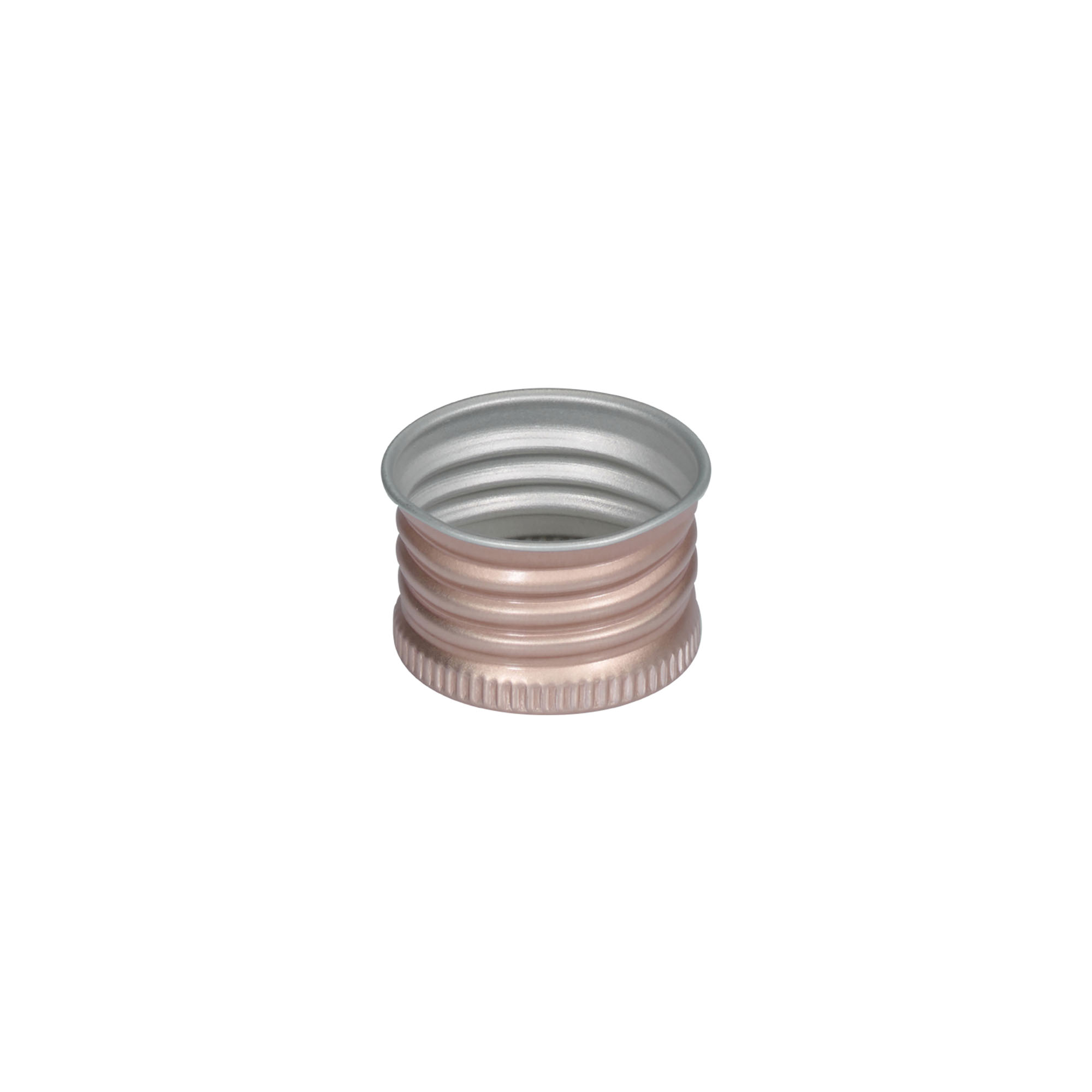 Tapa de rosca, metal, rosa, para boca: 24/410 Tapa de rosca, metal, rosa, para boca: 24/410