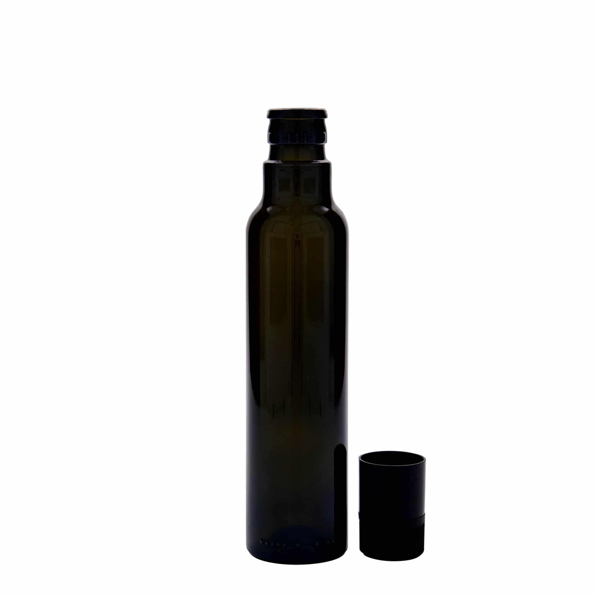 Aceitera/vinagrera 'Willy New' de 250 ml, vidrio, verde antiguo, boca: DOP