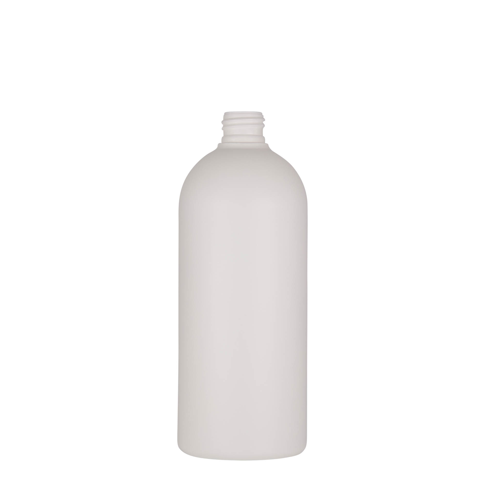 Botella de plástico de 500 ml «Tuffy», HDPE, blanca, boca: 24/410