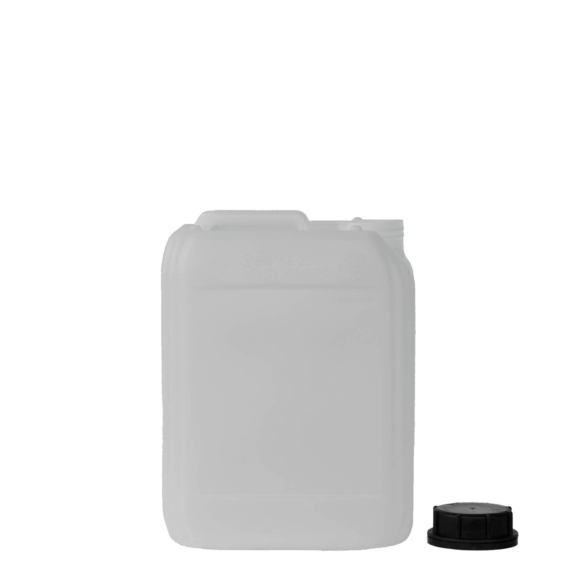 5 l bidón, rectangular, plástico HDPE, natural, boca: ND 55