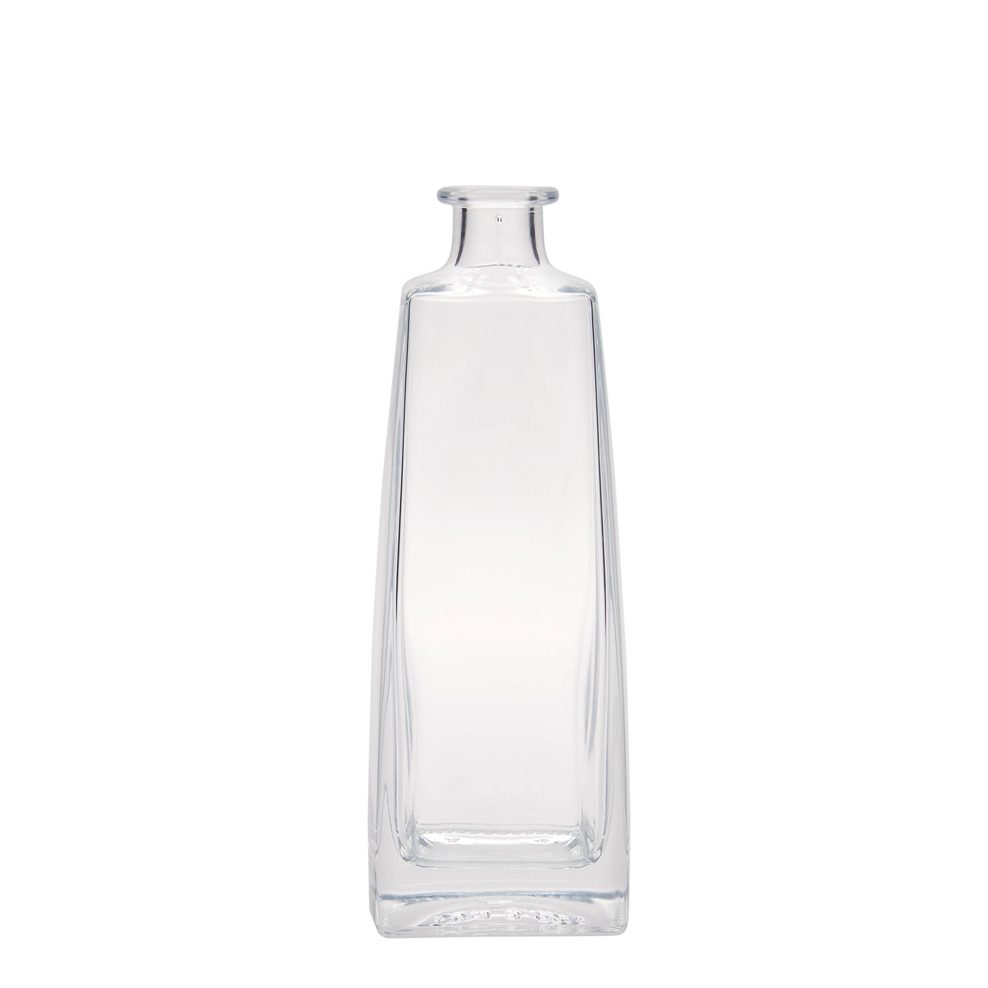 Botella de vidrio de 500 ml 'Timmy', rectangular, boca: corcho Botella de vidrio de 500 ml 'Timmy', rectangular, boca: corcho