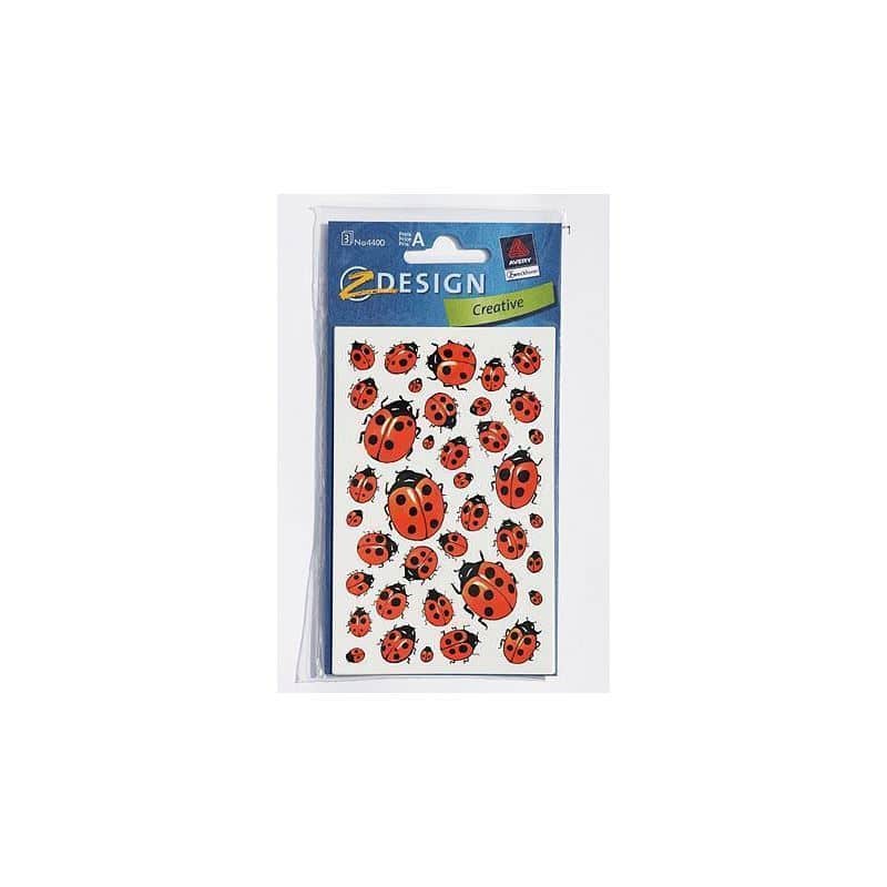 Zweckform Pegatinas 'Mariquita', papel, multicolor Zweckform Pegatinas 'Mariquita', papel, multicolor