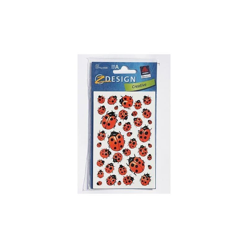 Zweckform Pegatinas 'Mariquita', papel, multicolor