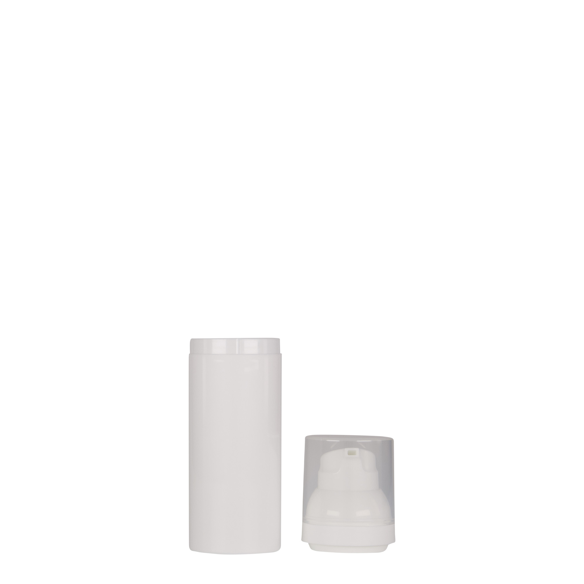 Dispensador Airless de 50 ml 'Mezzo', plástico PP, blanco Dispensador Airless de 50 ml 'Mezzo', plástico PP, blanco