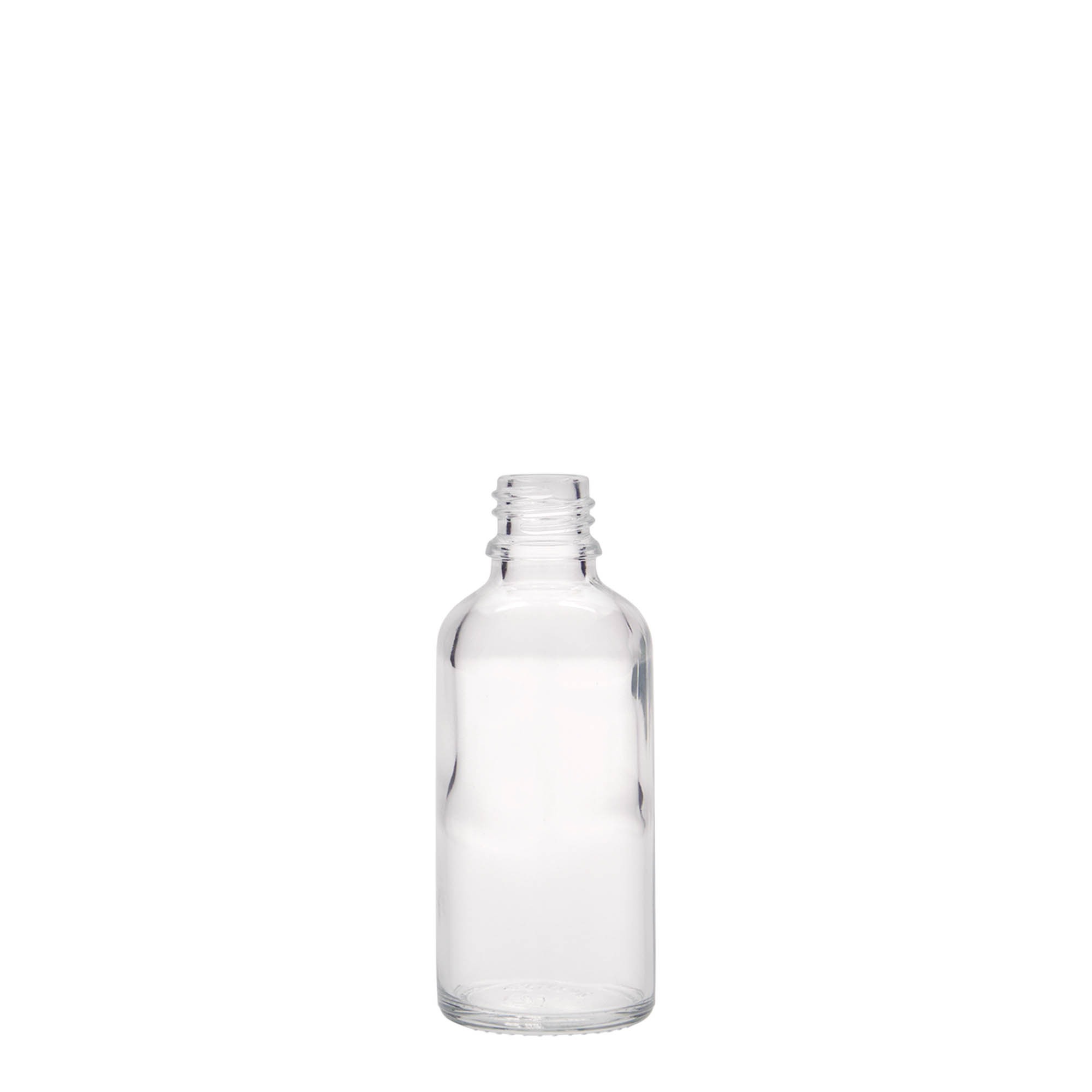50 ml frasco medicinal, vidrio, boca: DIN 18