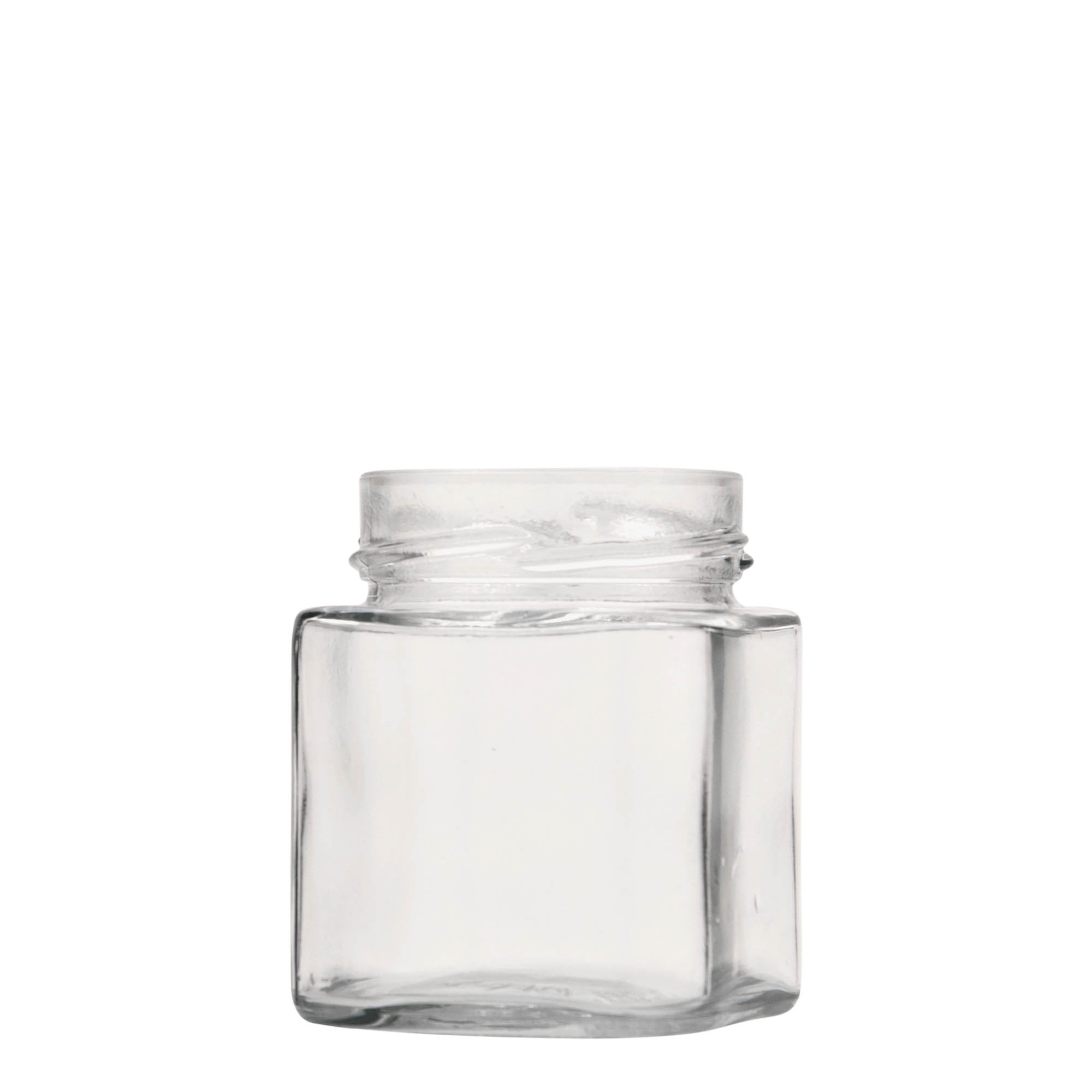 212 ml tarro cuadrado 'Ikarus', boca: Deep-Twist-Off (DTO 63)