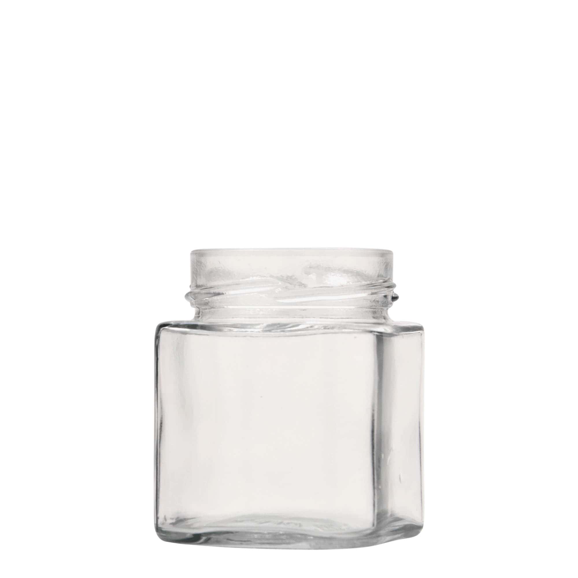 212 ml tarro cuadrado «Ikarus», boca: Deep-Twist-off (DTO 63)