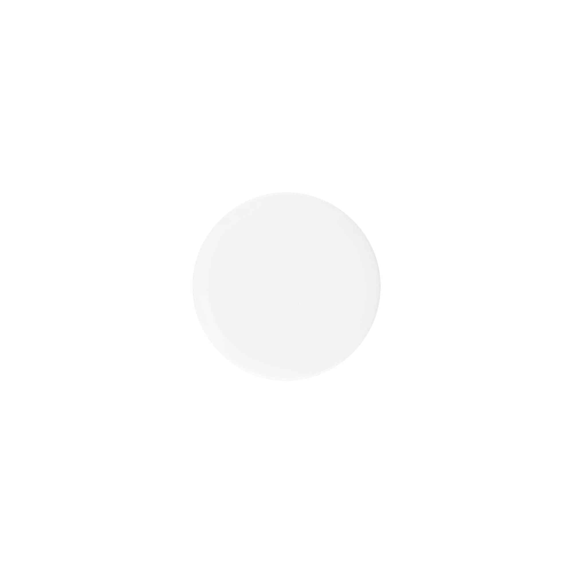Tapón de rosca 'White Line' de 6 ml, plástico de PP, blanco