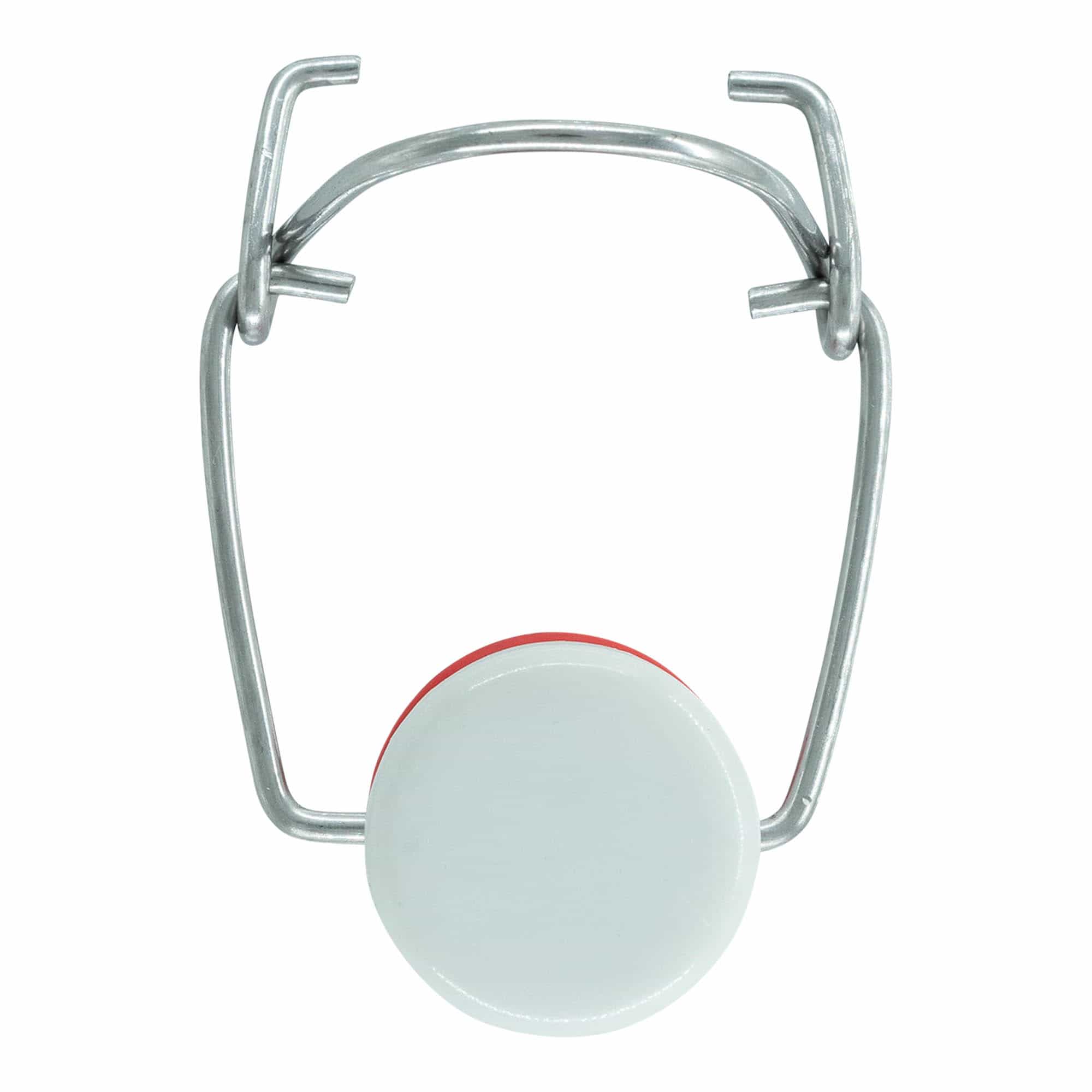 Cierre de palanca tamaño especial, plástico, rojo-blanco