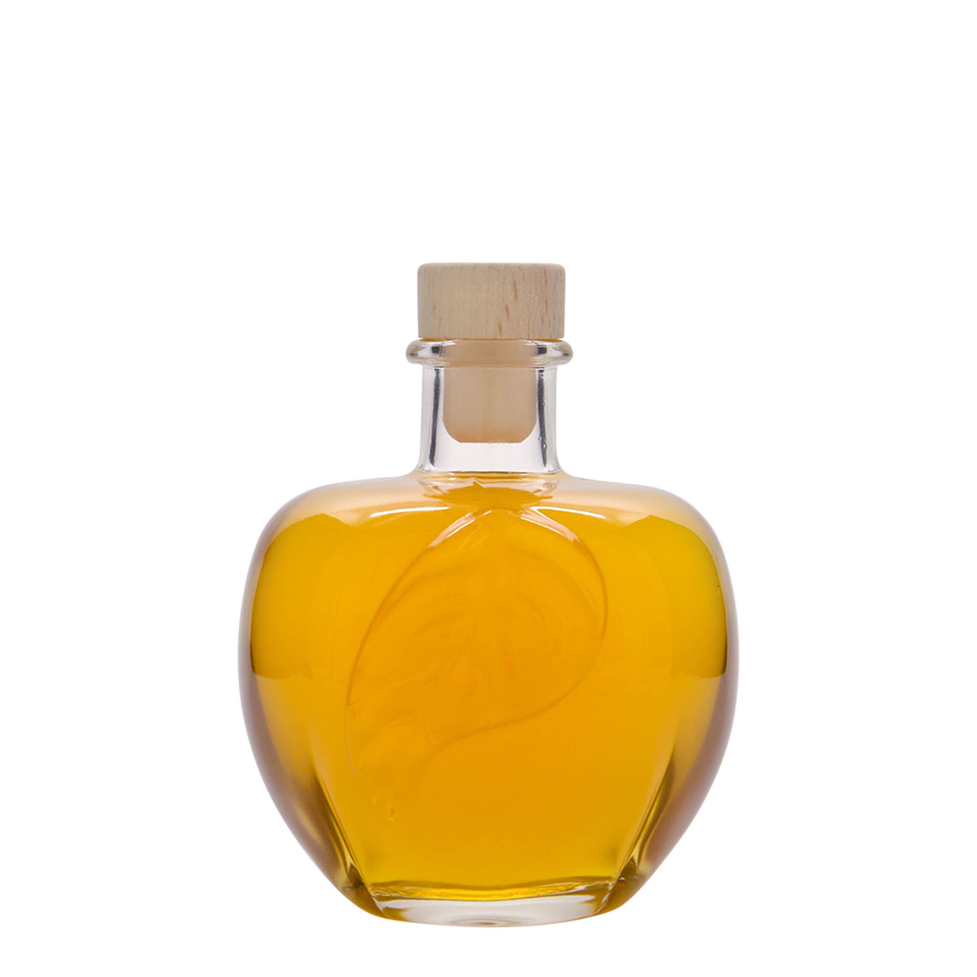 Botella de vidrio de 350 ml 'Manzana', boca: corcho