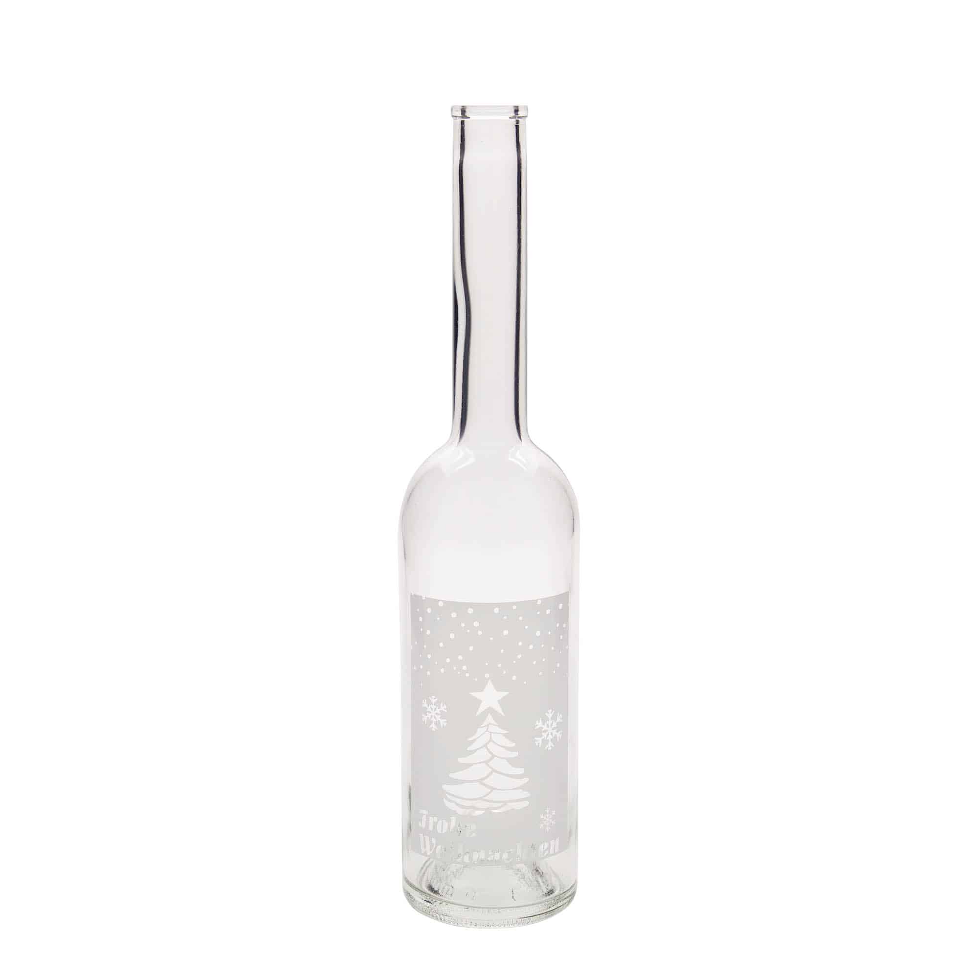 Botella de vidrio 'Opera' de 500 ml, motivo: Navidades blancas, boca: corcho Botella de vidrio 'Opera' de 500 ml, motivo: Navidades blancas, boca: corcho