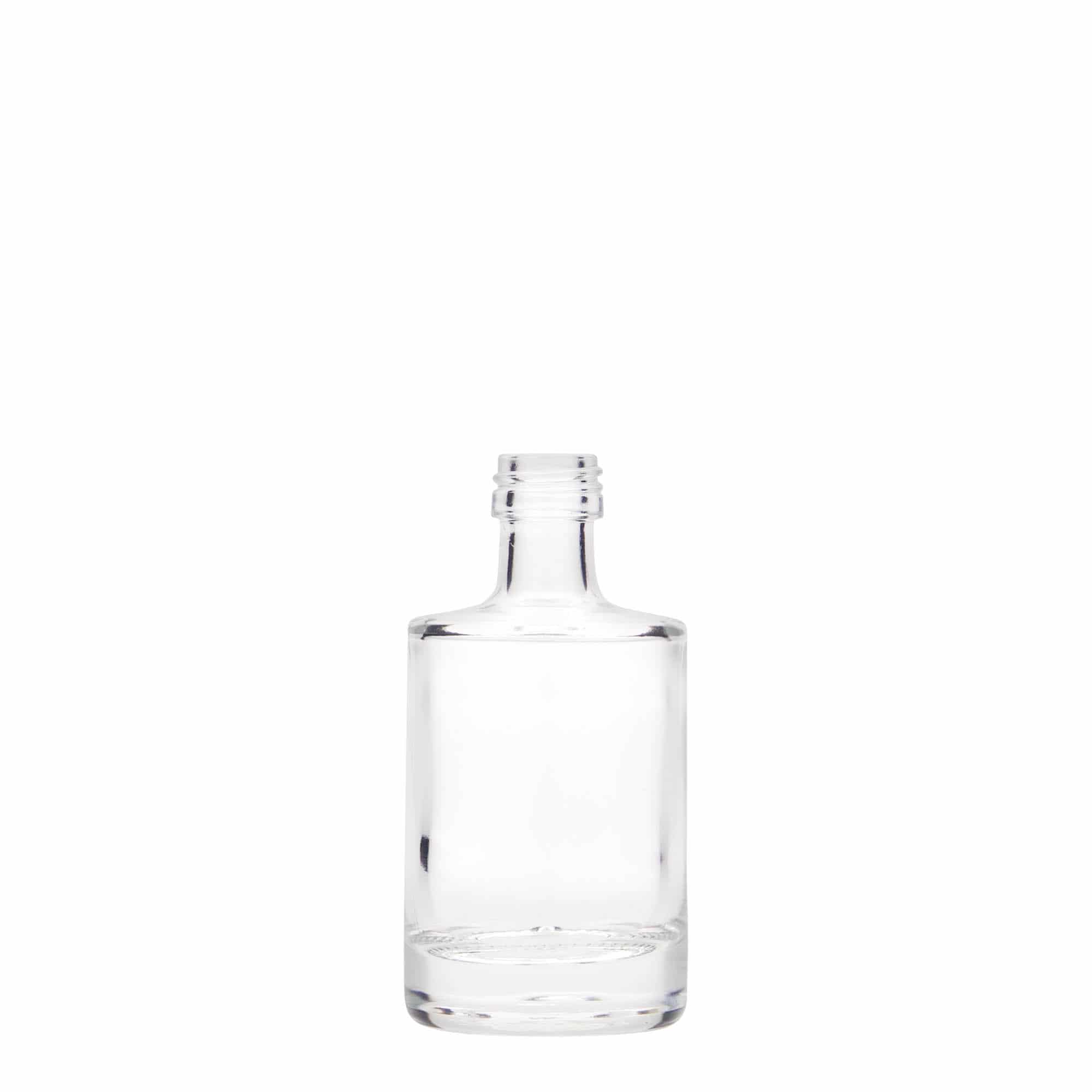 Botella de vidrio 'Aventura' de 50 ml, boca: PP 18 Botella de vidrio 'Aventura' de 50 ml, boca: PP 18