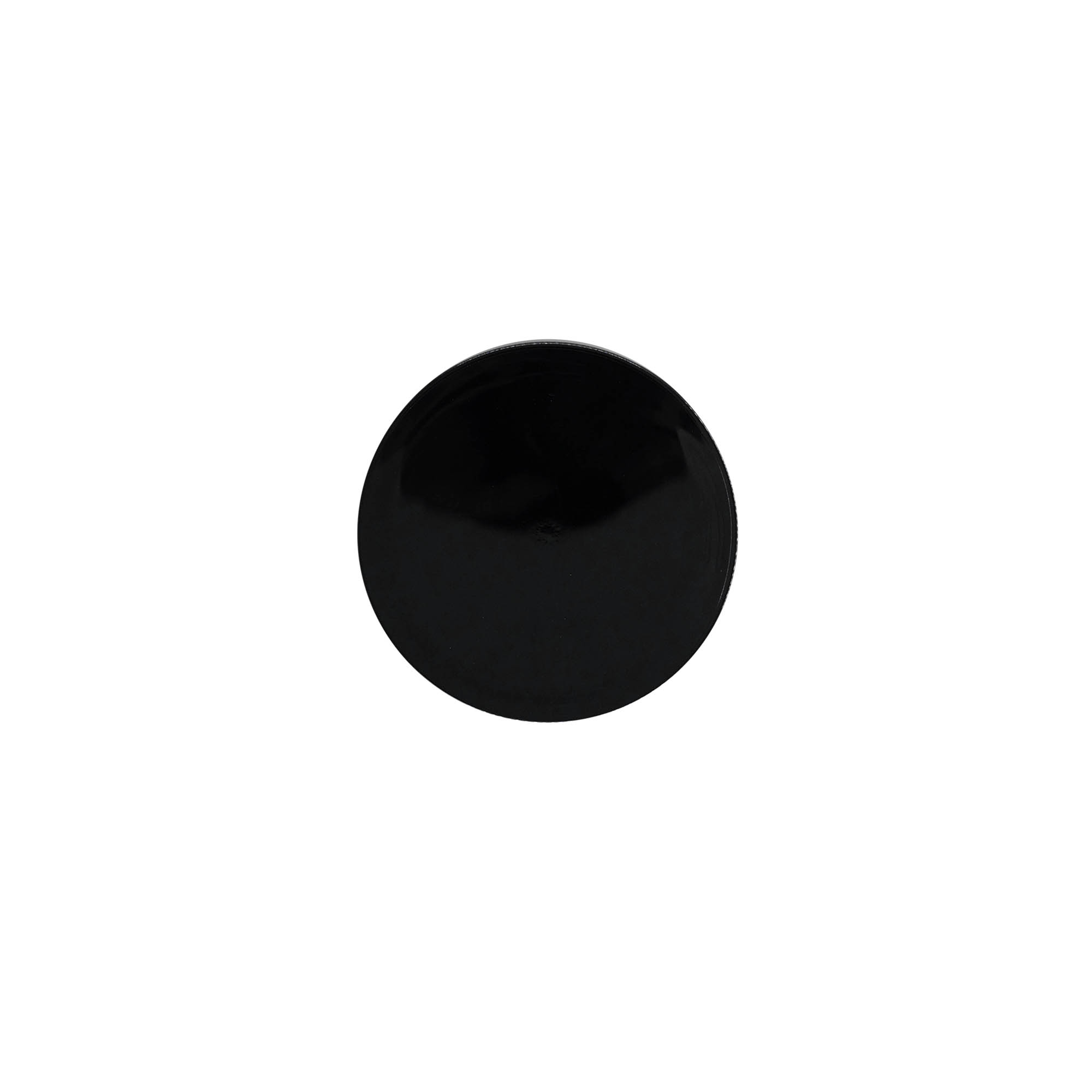 Tapón de rosca, plástico de PP, negro, para boca: GPI 58/400