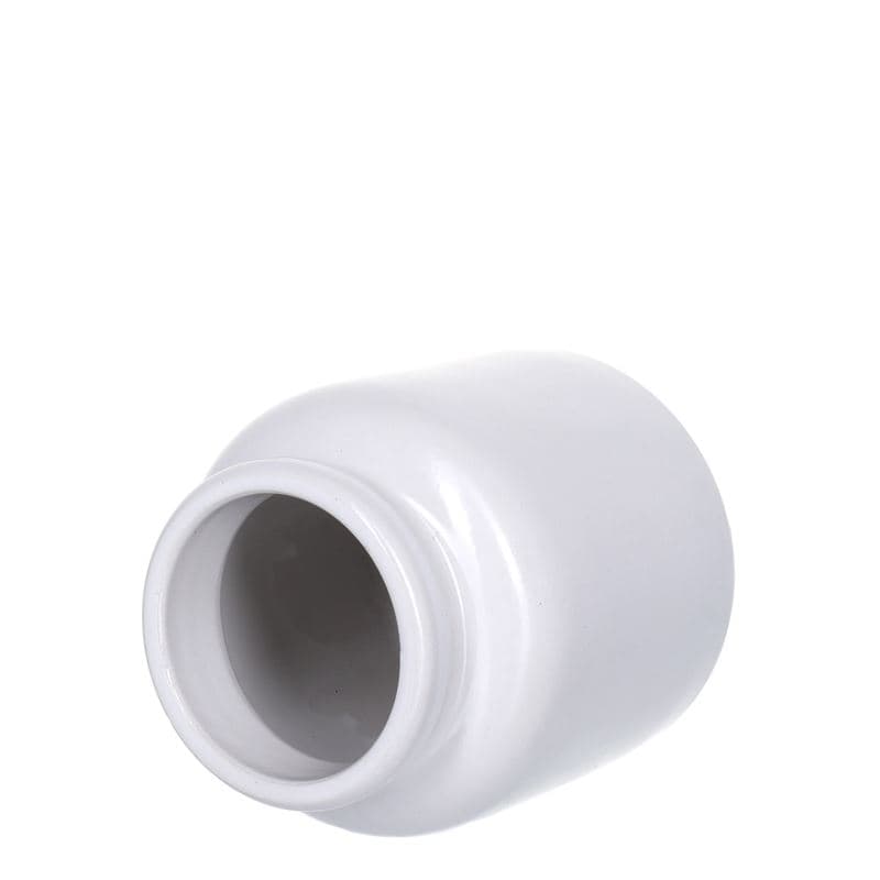 Olla de gres de 270 ml, cerámica, blanco, boca: capuchón