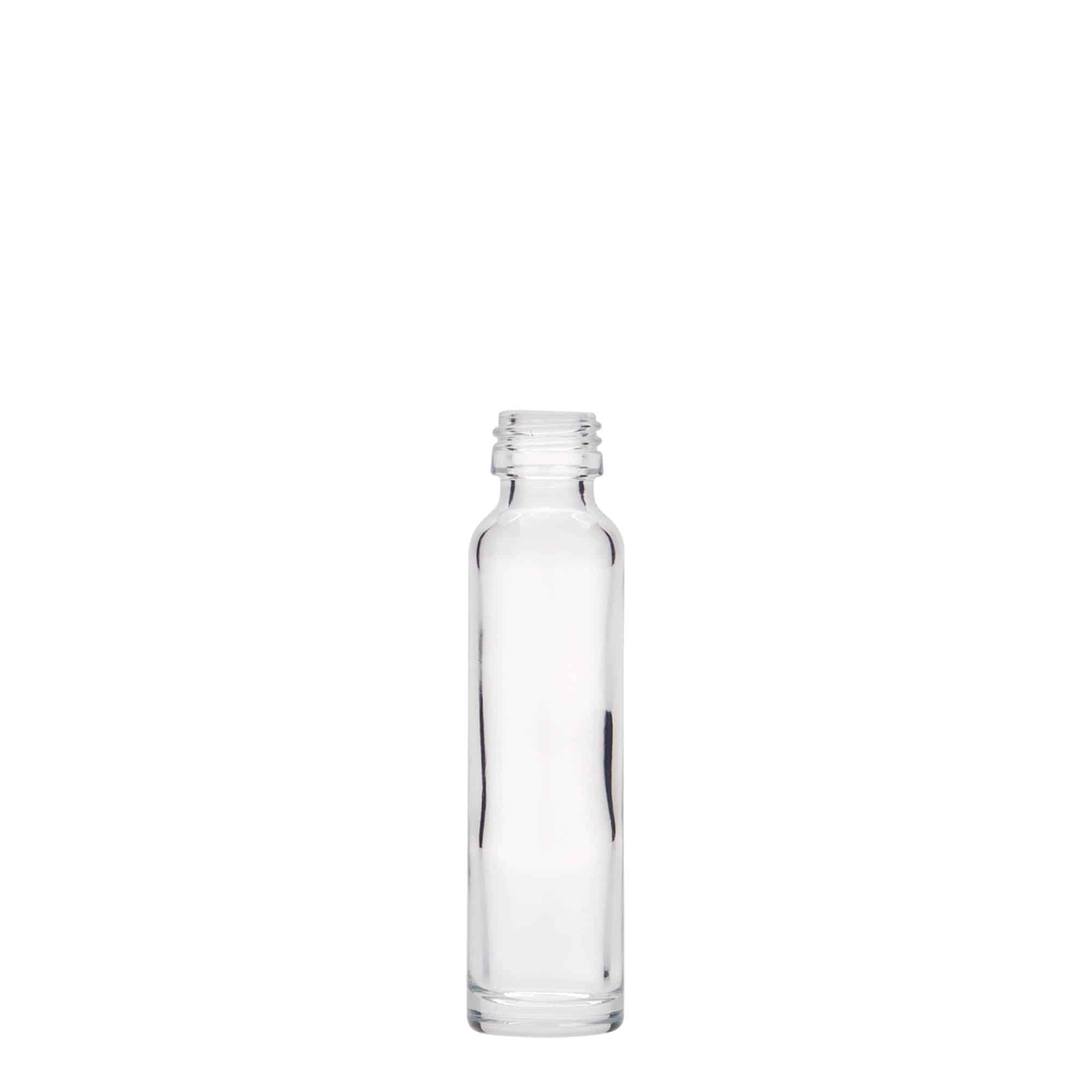 Botella cilíndrica de 20 ml, vidrio, boca: PP 18 Botella cilíndrica de 20 ml, vidrio, boca: PP 18