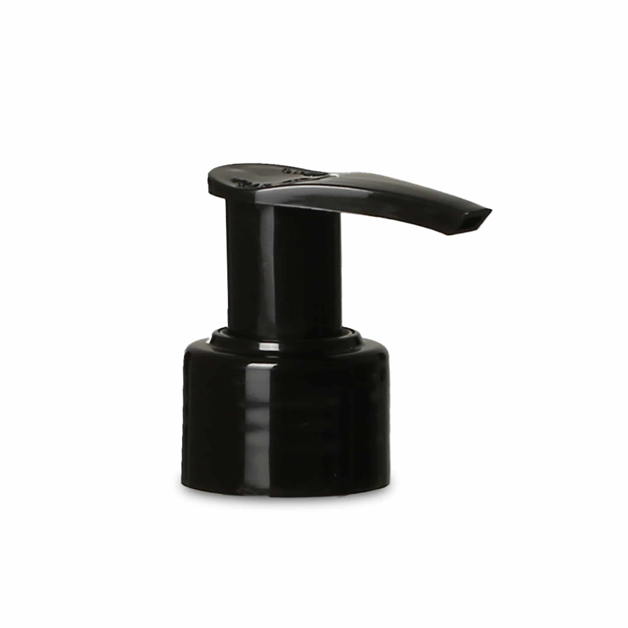 Tapa de rosca con bomba dosificadora, plástico PP, negro, para boca: PP 28 Tapa de rosca con bomba dosificadora, plástico PP, negro, para boca: PP 28
