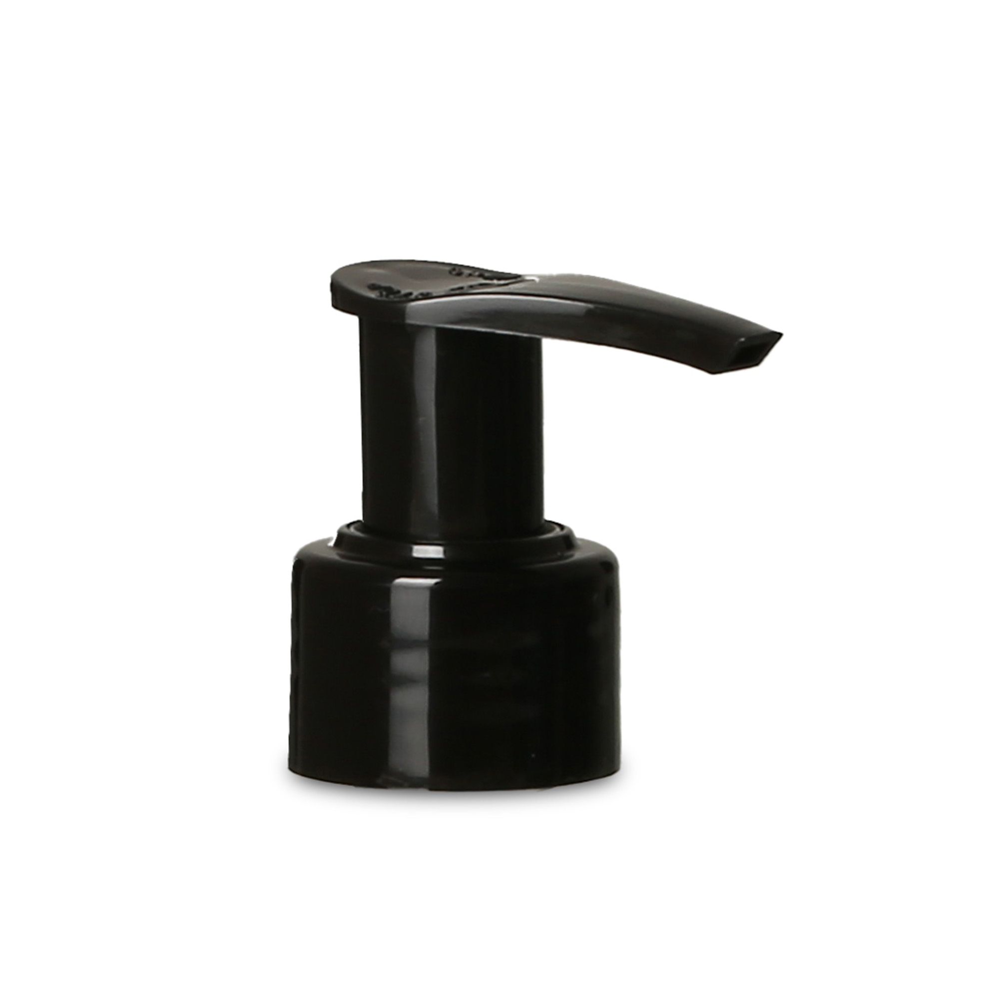 Tapa de rosca con bomba dosificadora, plástico PP, negro, para boca: PP 28 Tapa de rosca con bomba dosificadora, plástico PP, negro, para boca: PP 28