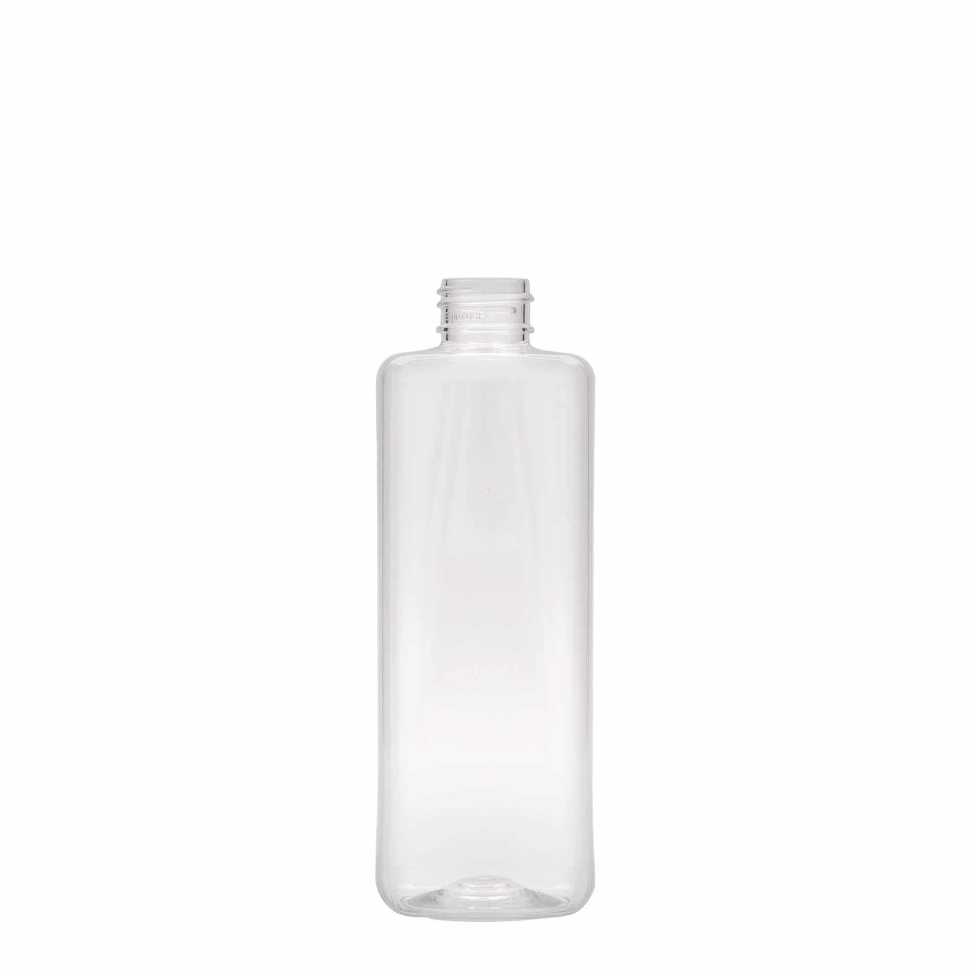 Botella de PET 'Karl' de 300 ml, cuadrada, plástico, boca: GPI 24/410 Botella de PET 'Karl' de 300 ml, cuadrada, plástico, boca: GPI 24/410