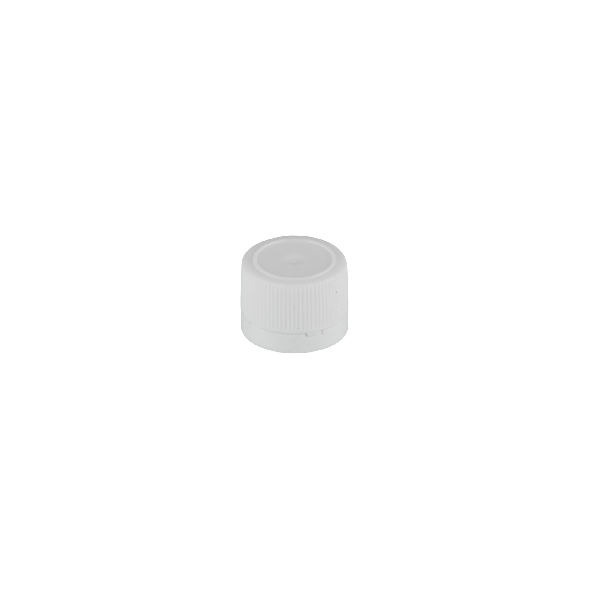 Tapa roscada para tubos PET, plástico, blanco