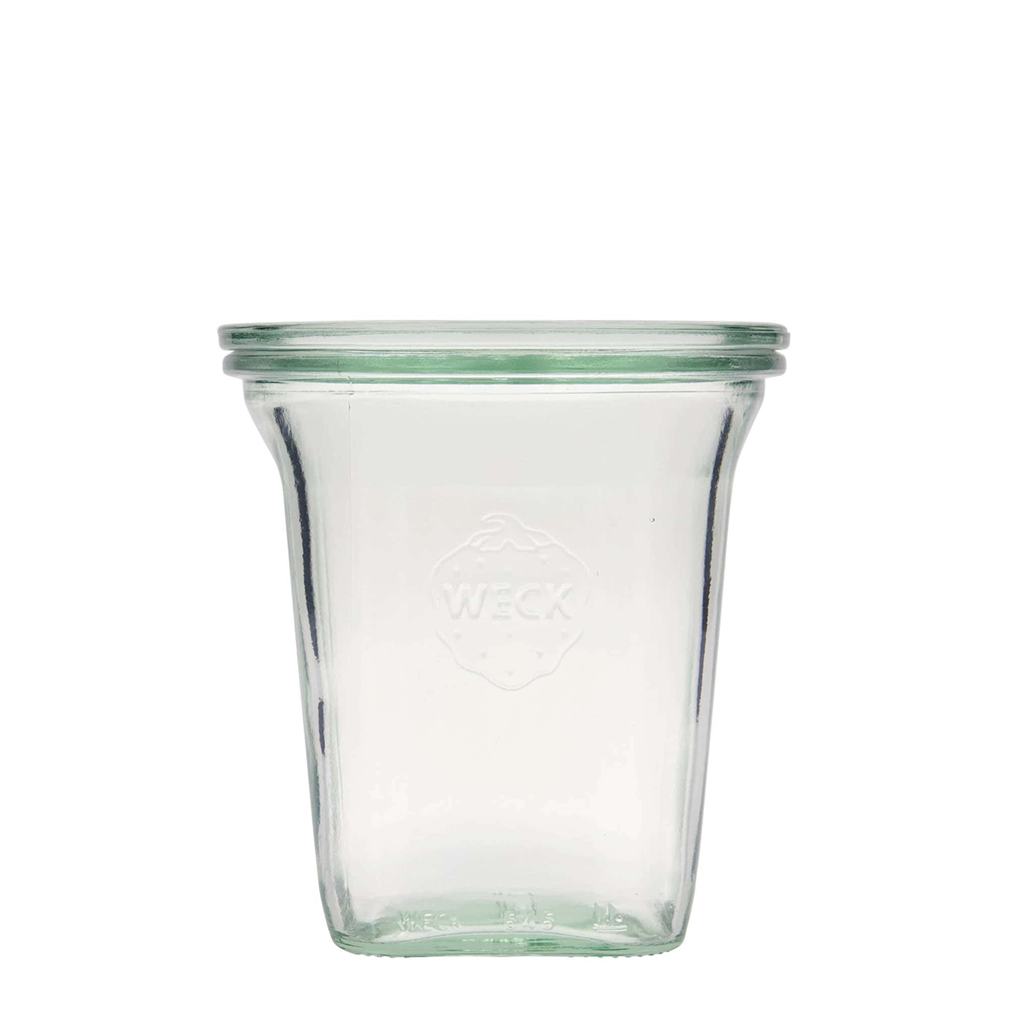 Tarro Quadro WECK de 545 ml, cuadrada, boca: borde redondo Tarro Quadro WECK de 545 ml, cuadrada, boca: borde redondo