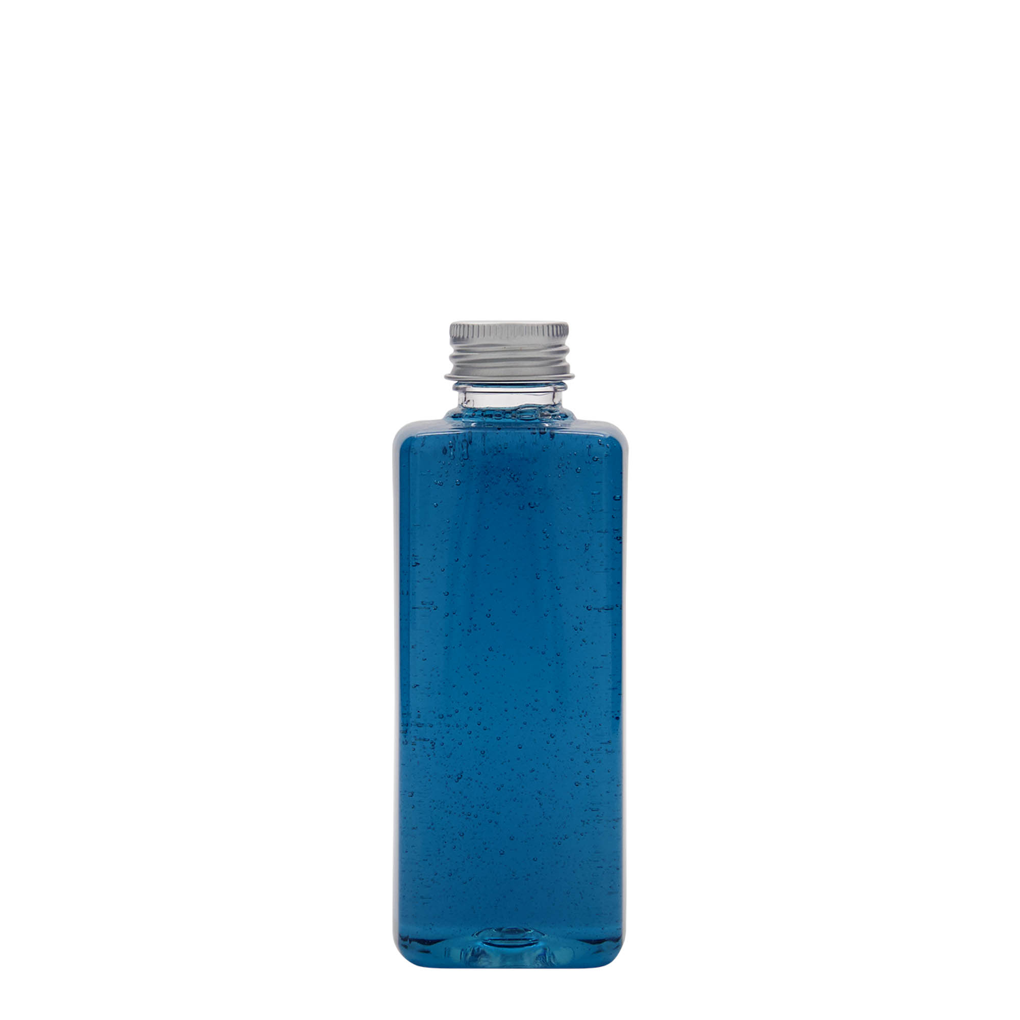 Botella PET de 200 ml 'Karl', cuadrada, plástico, boca: 24/410 Botella PET de 200 ml 'Karl', cuadrada, plástico, boca: 24/410