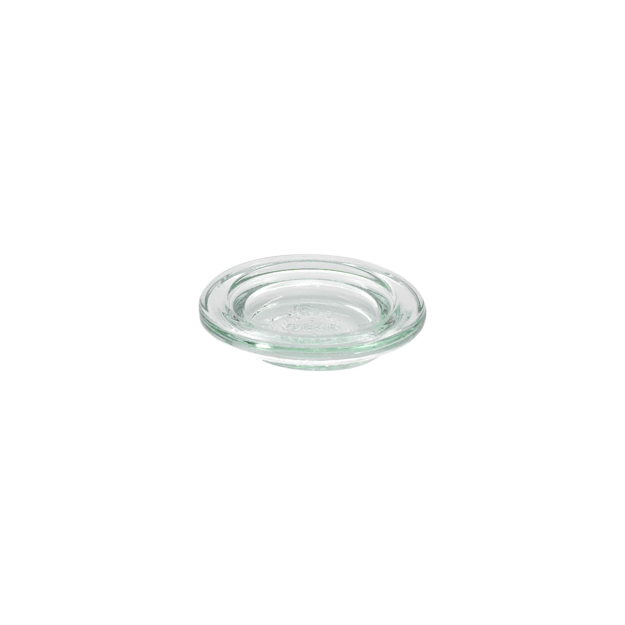 Tapa de vidrio WECK con borde redondo, para boca: RR40 Tapa de vidrio WECK con borde redondo, para boca: RR40
