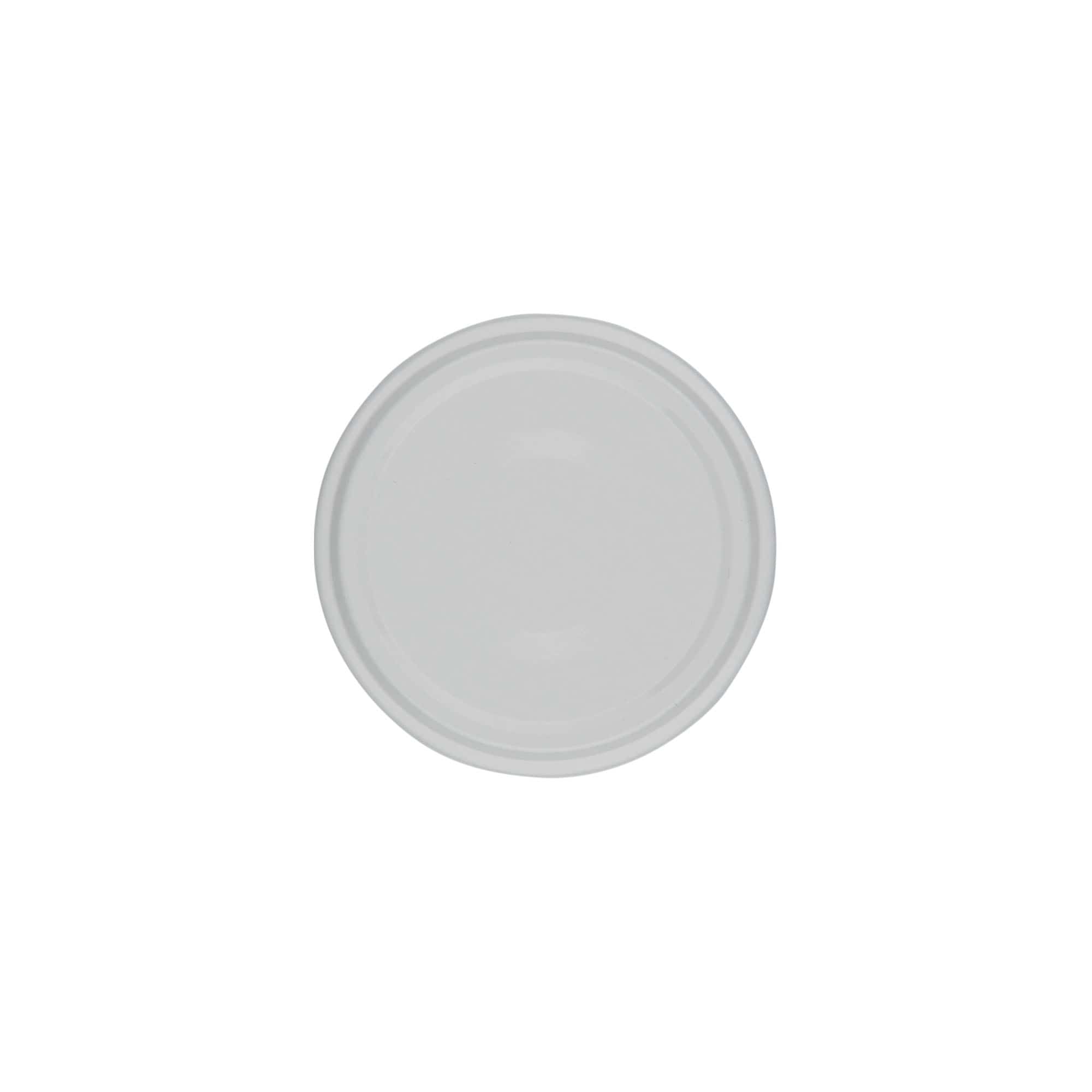 Tapa Twist-Off, hojalata, blanco, para boca: TO 63
