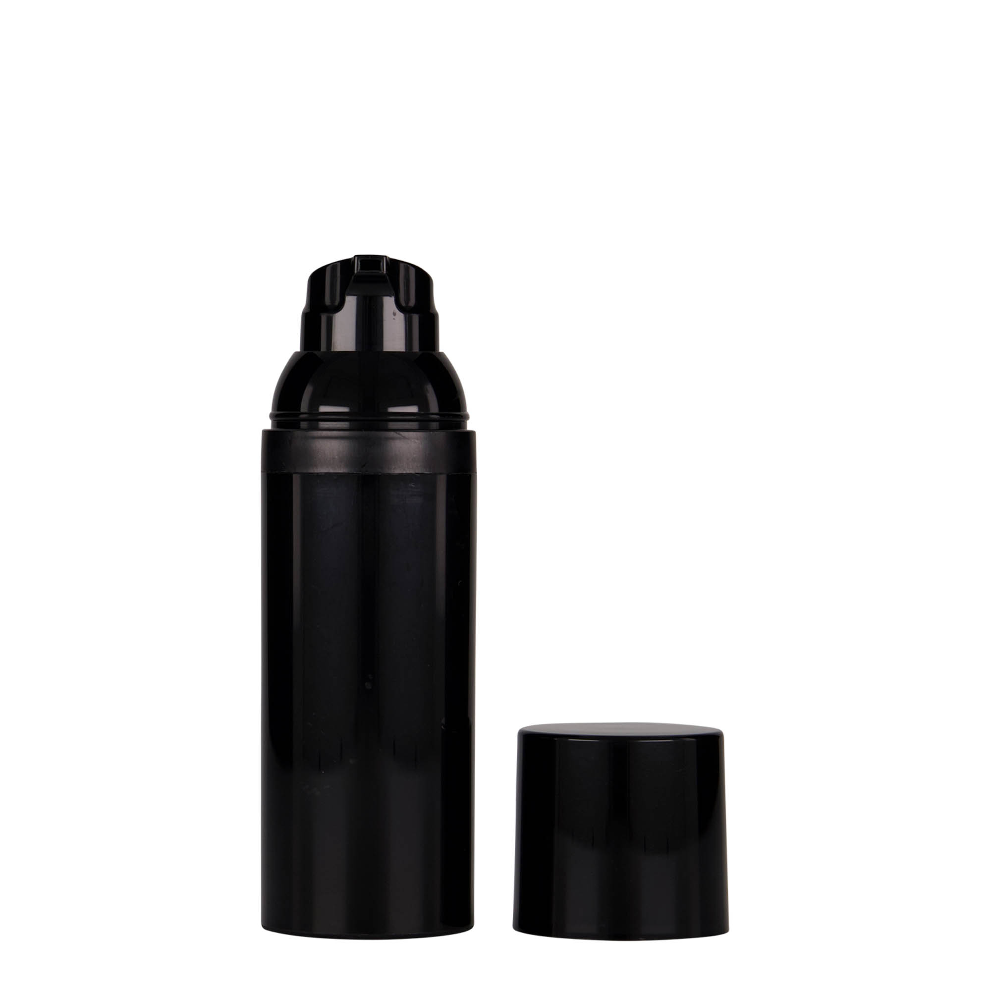 Dispensador Airless de 50 ml 'Mezzo', plástico PP, negro