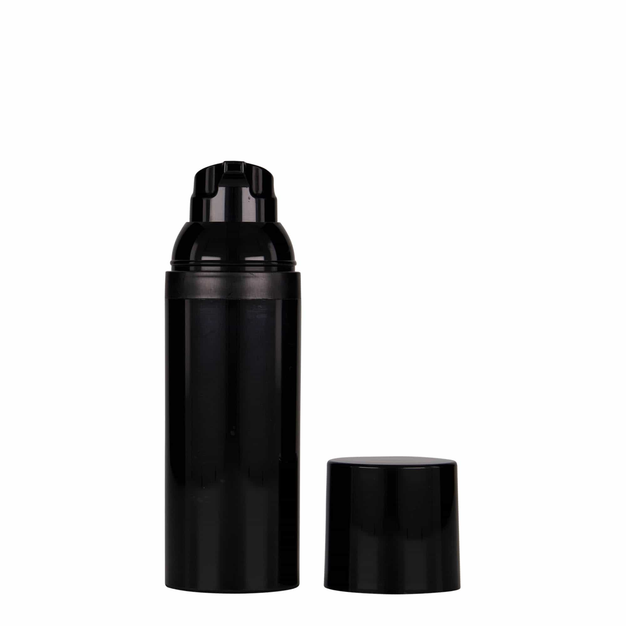 Dispensador Airless de 50 ml 'Mezzo', plástico PP, negro