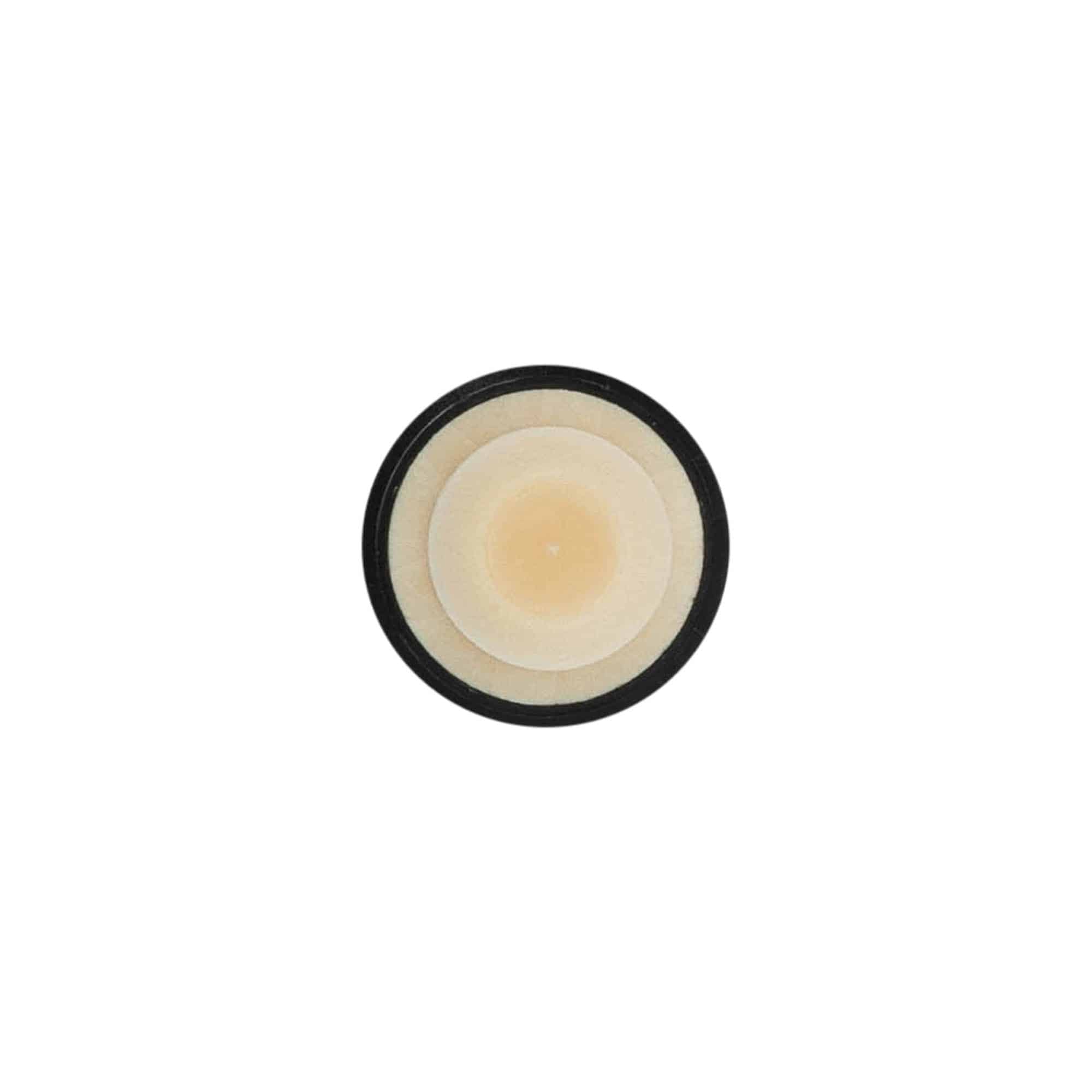 Tapón de corcho con asa 19 mm, plástico, dorado, para boca: corcho