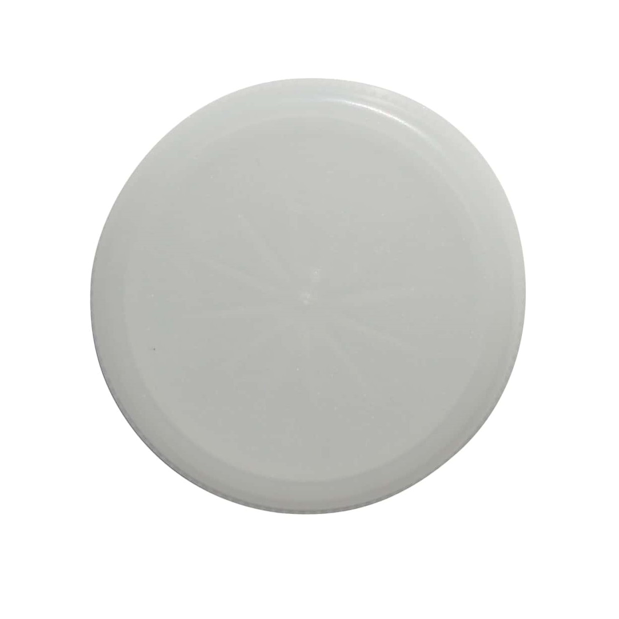 Tapón de rosca de dos entradas, plástico de PE, blanco, para boca: PET 38 mm