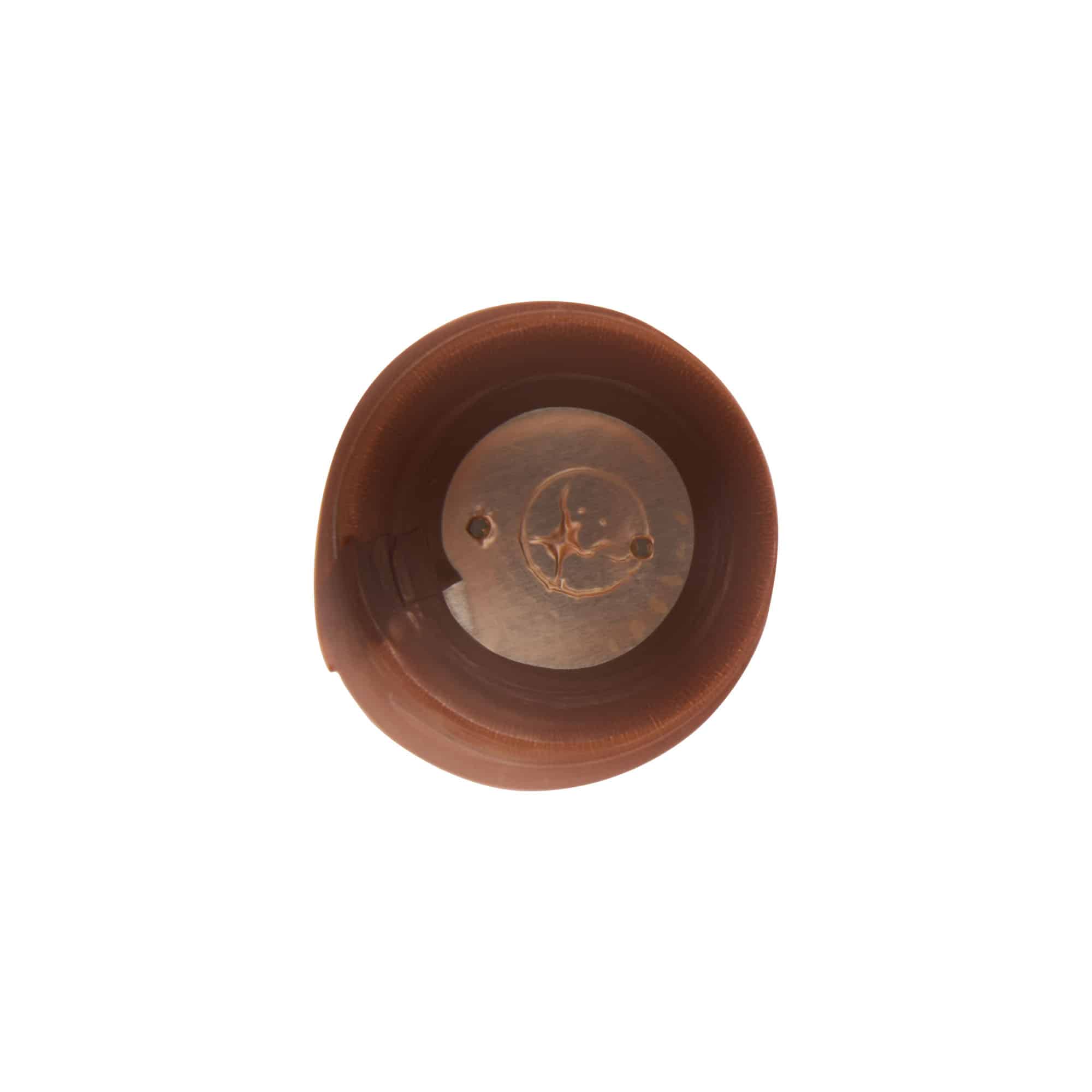 Cápsula termoencogible 32x41, plástico de PVC, bronce