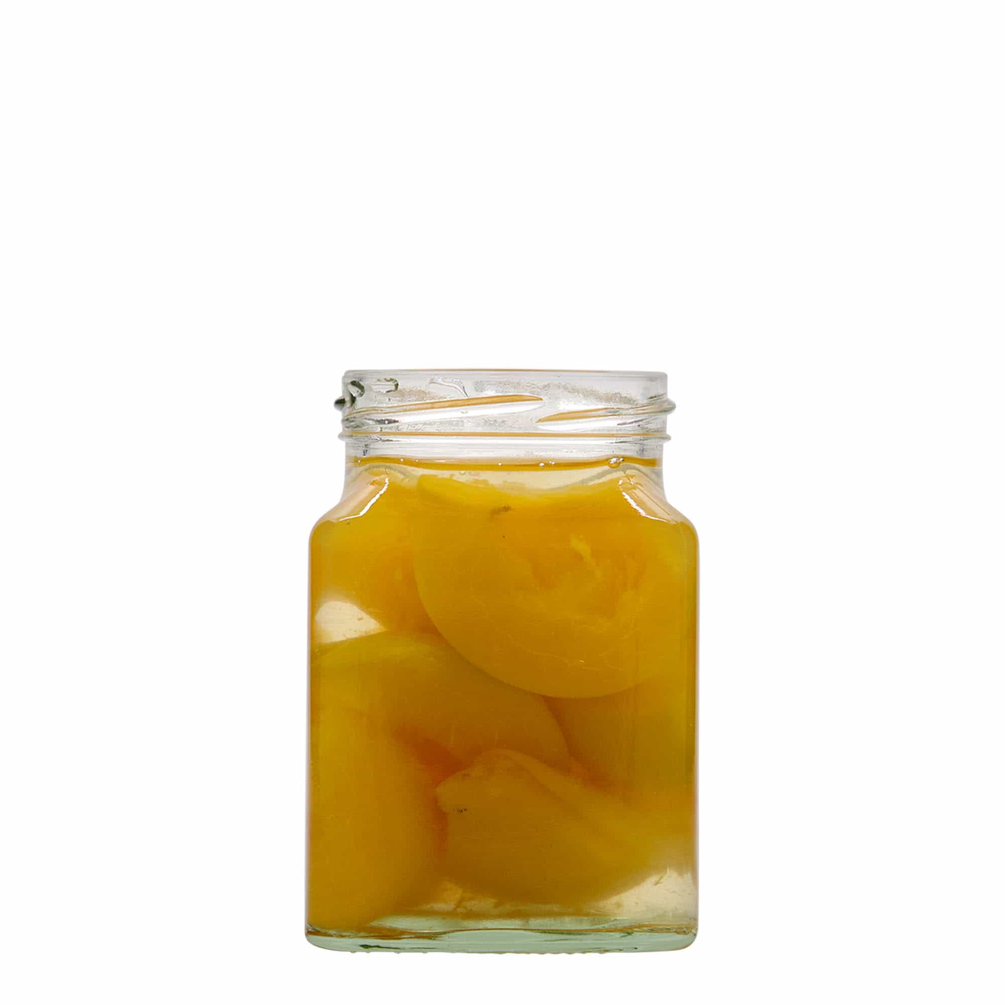 Tarro cuadrado de 314 ml, boca: Twist-Off (TO 63)