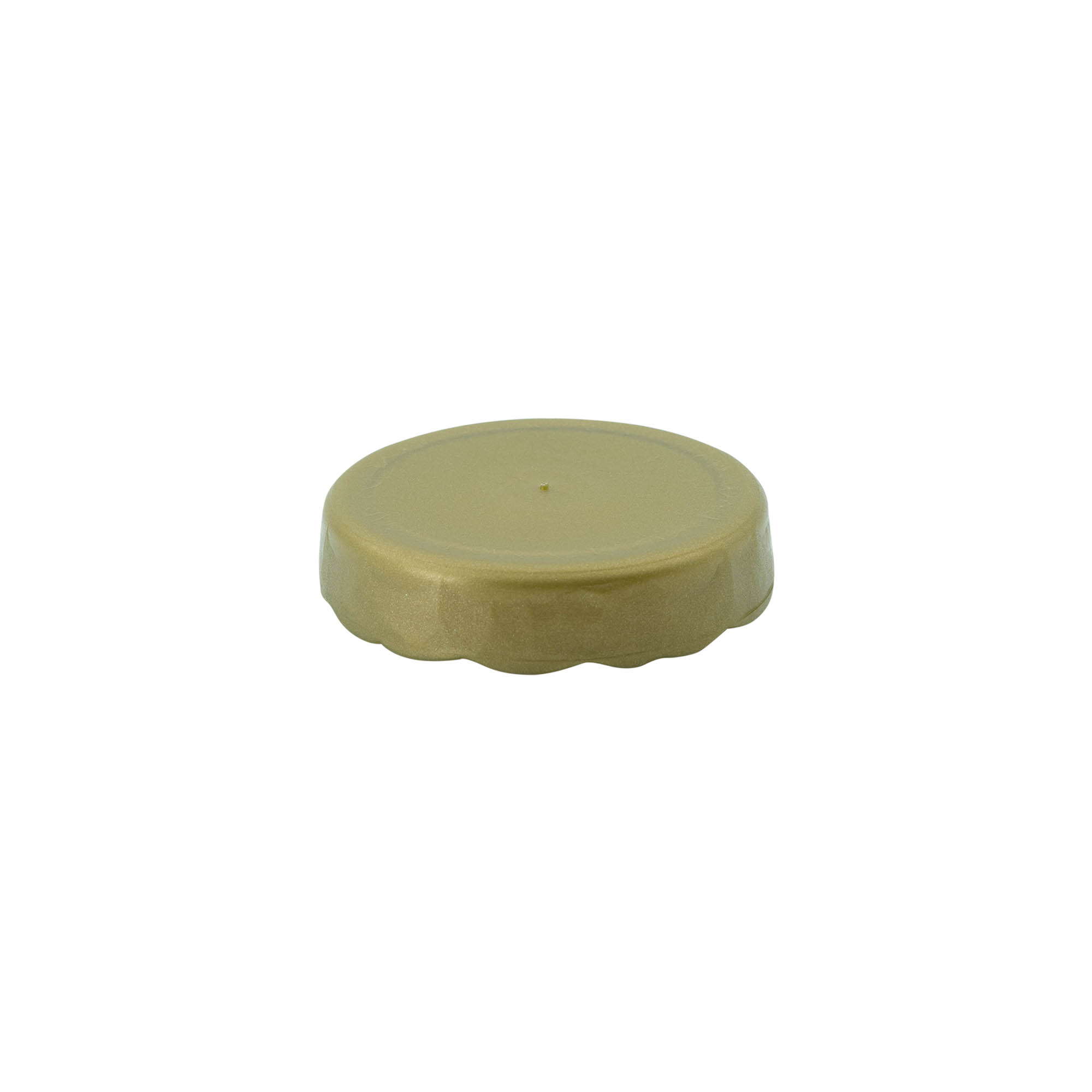 Tapa encajable para olla de cerámica de cuello estrecho, plástico HDPE, dorado
