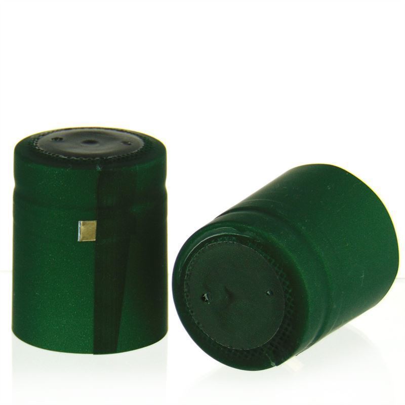 Cápsula termoencogible 32x41, plástico de PVC, verde oscuro