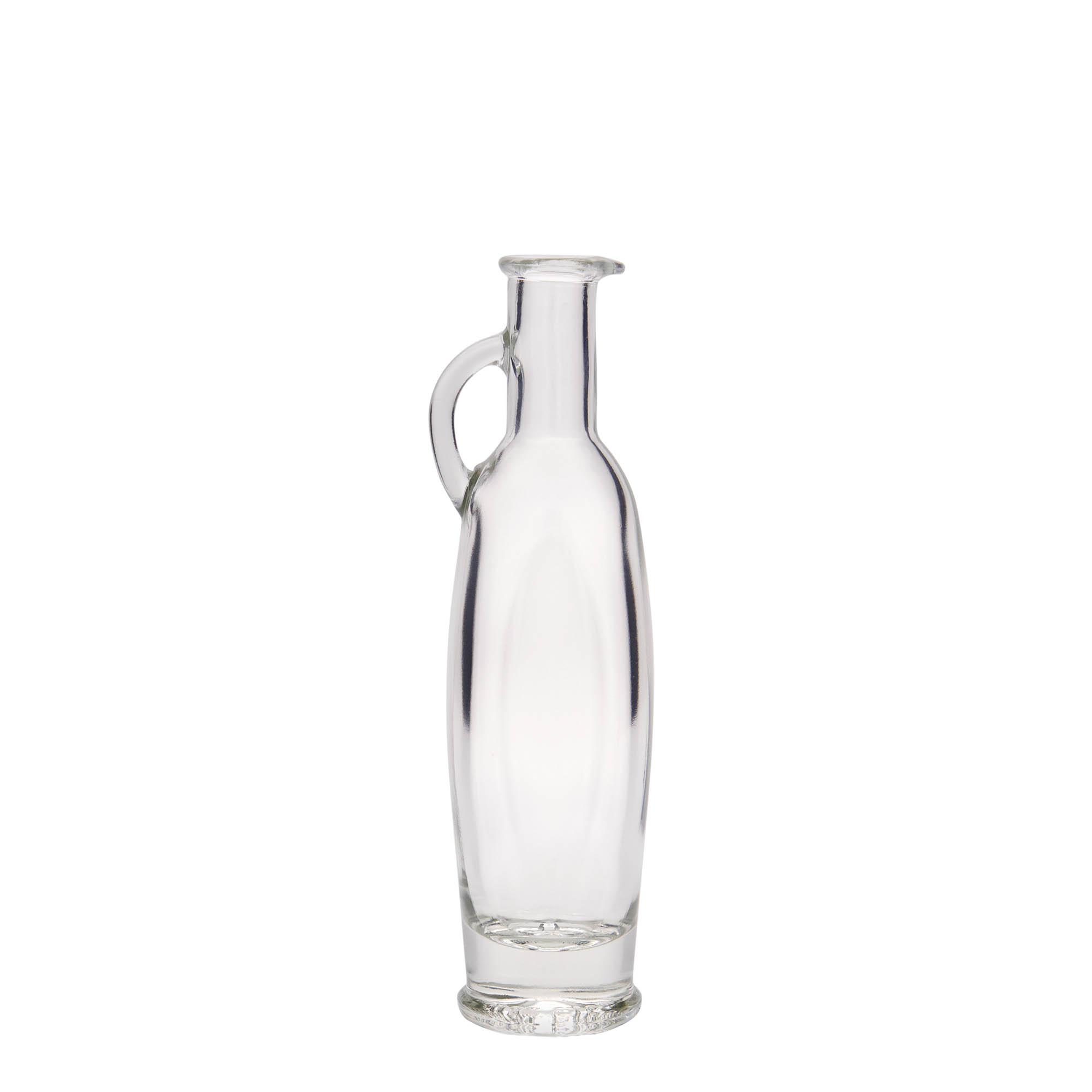 Botella de cristal de 100 ml 'Eleganta', ovalada, boca: corcho