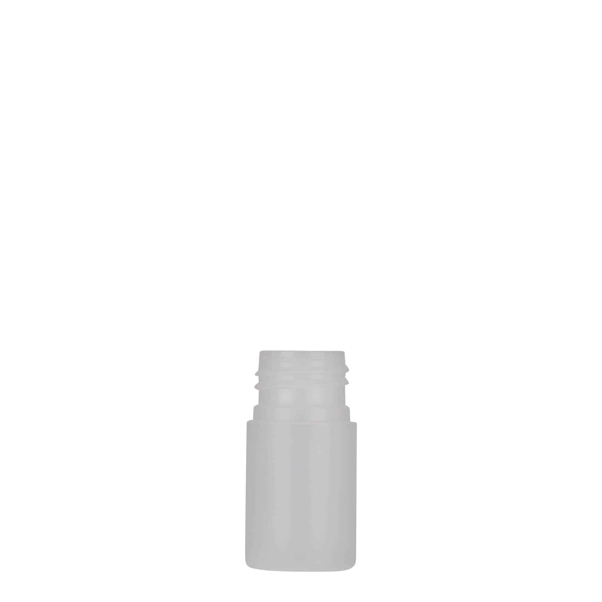 Botella de plástico 'Tuffy' de 15 ml, HDPE, natural, boca: GPI 24/410
