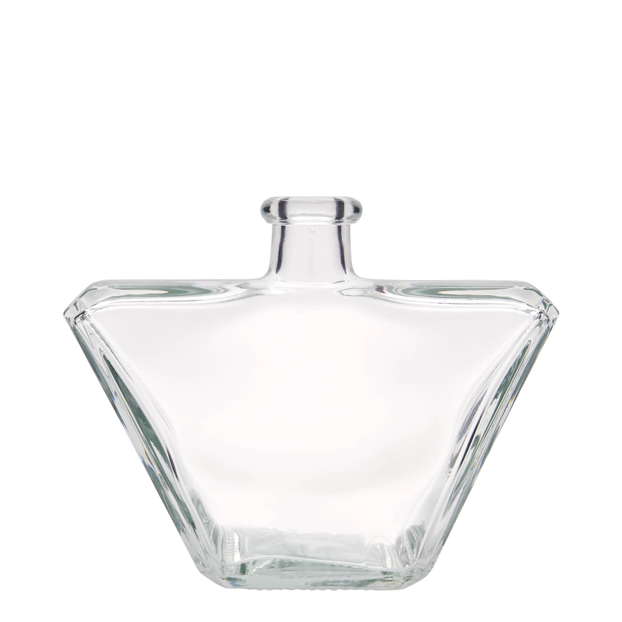 Botella de vidrio de 500 ml 'Charly', rectangular, boca: corcho